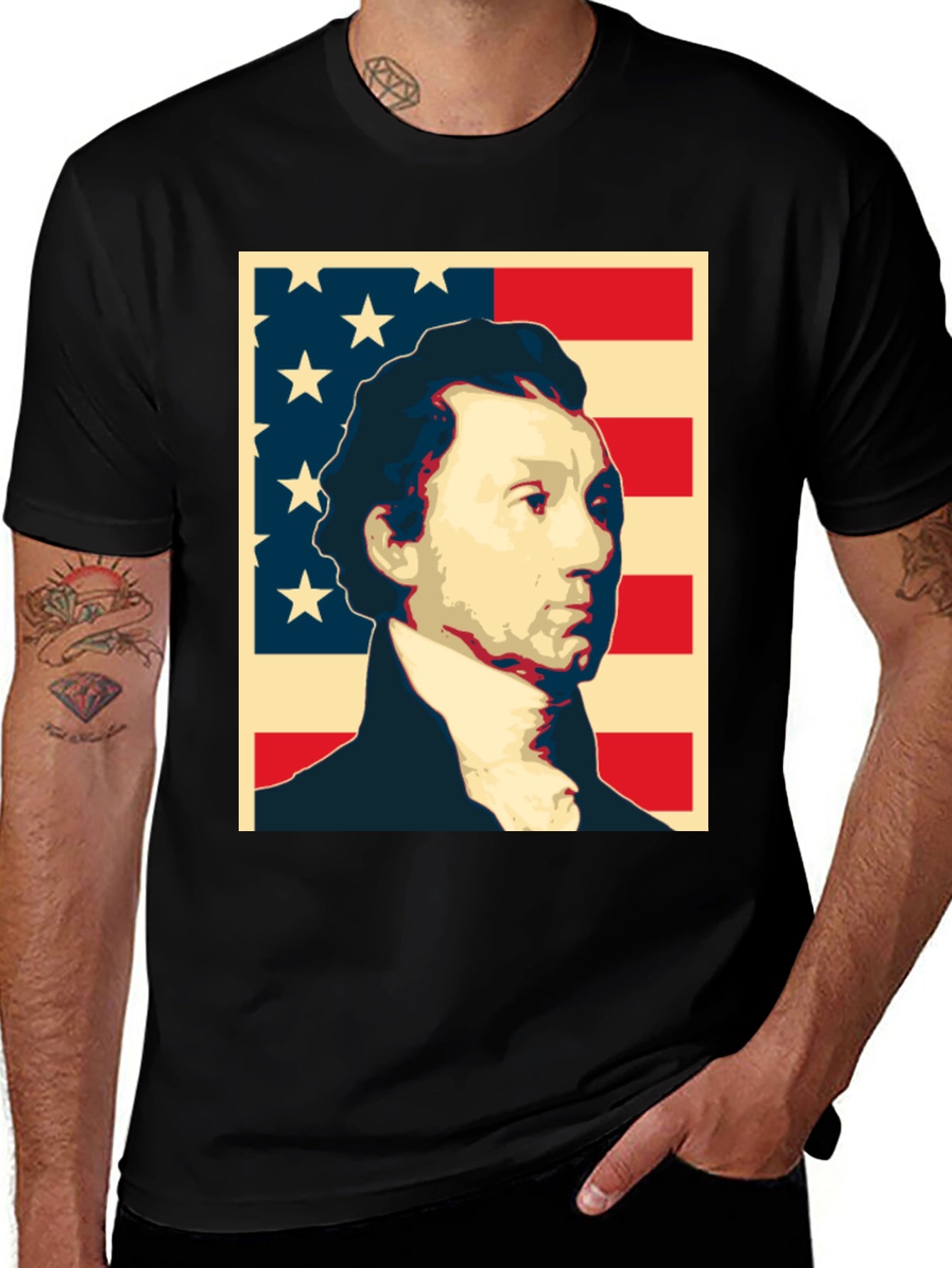 Patriotic Graphic T-Shirt - American History Design