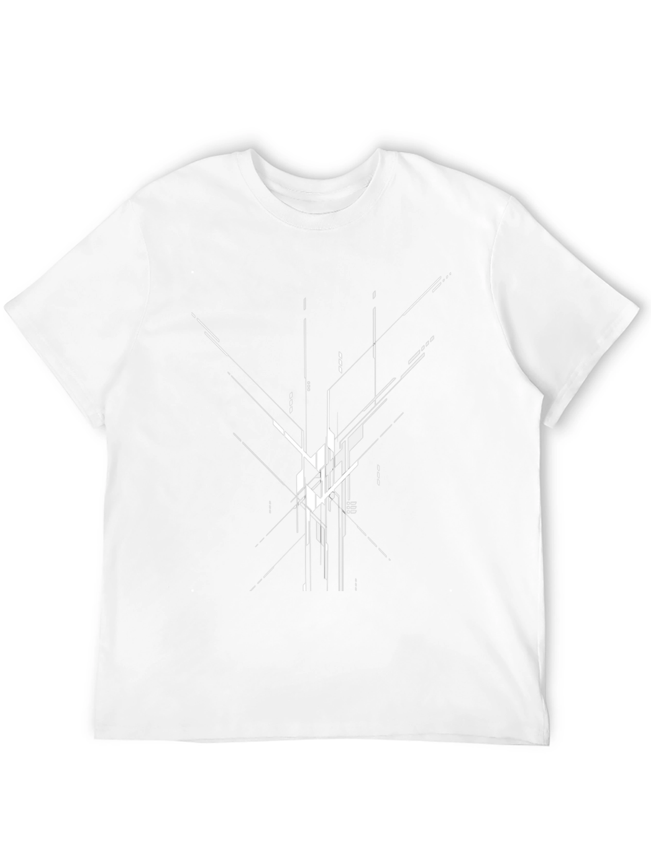 Abstract Geometric Black T-Shirt