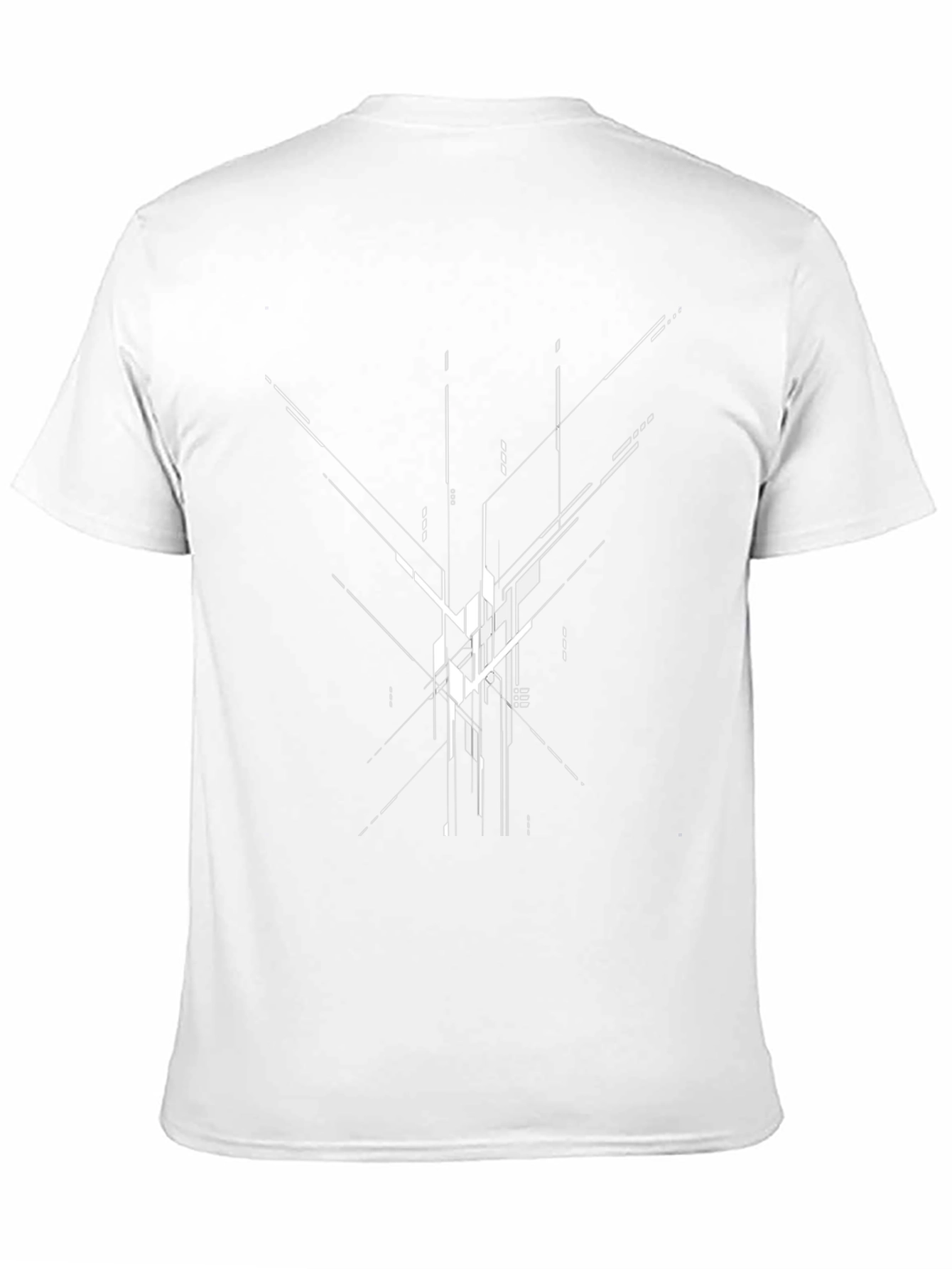 Abstract Geometric Black T-Shirt
