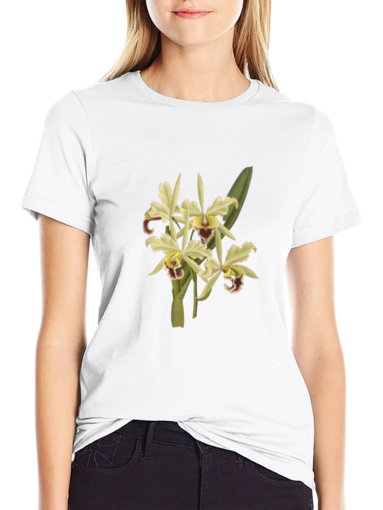 Floral Print Crew Neck T-Shirt