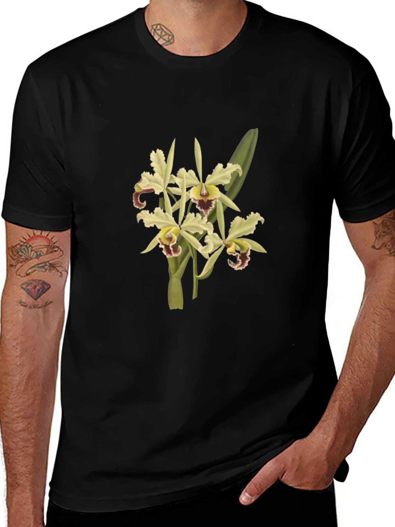 Floral Print Crew Neck T-Shirt
