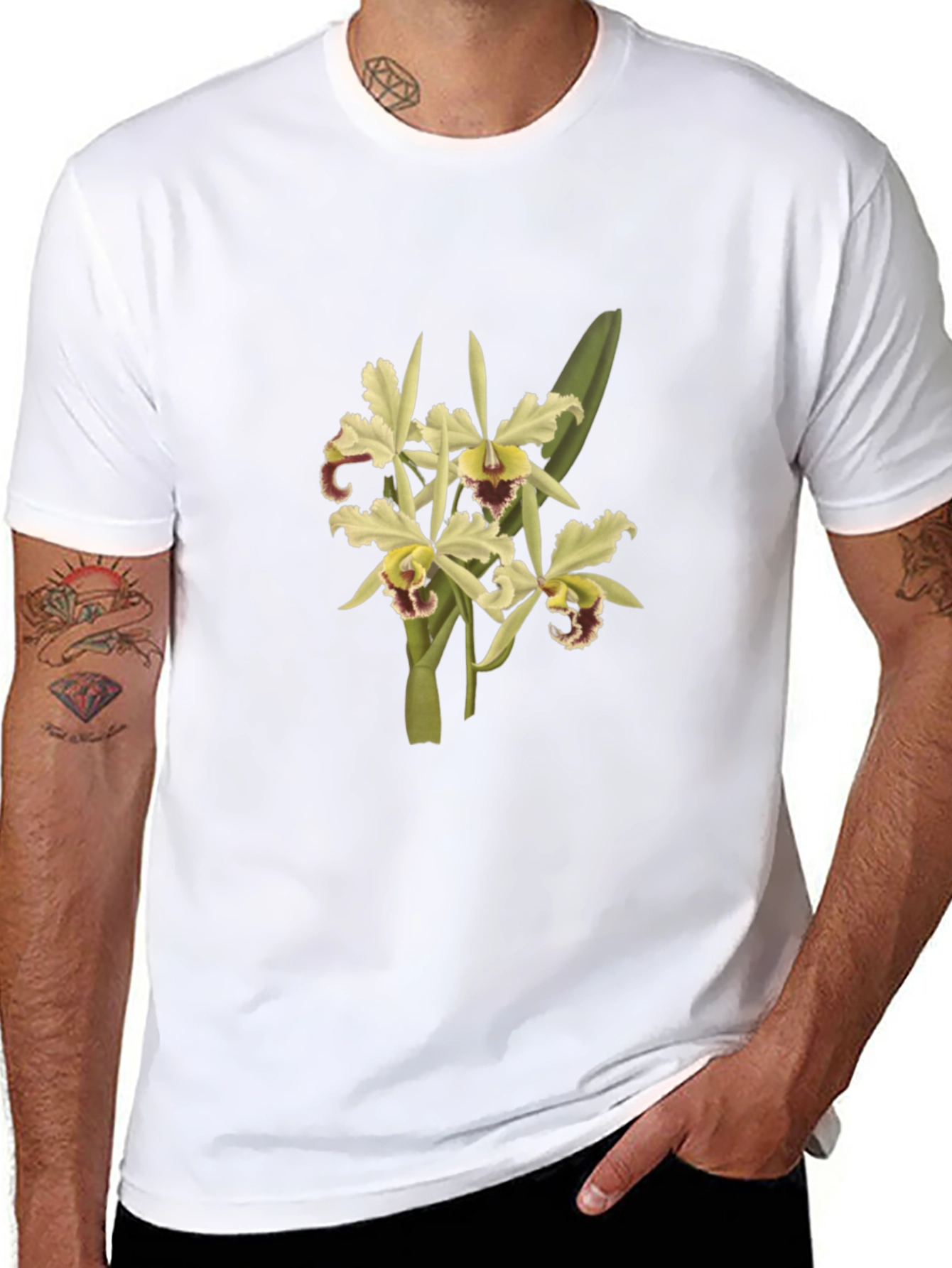 Floral Print Crew Neck T-Shirt