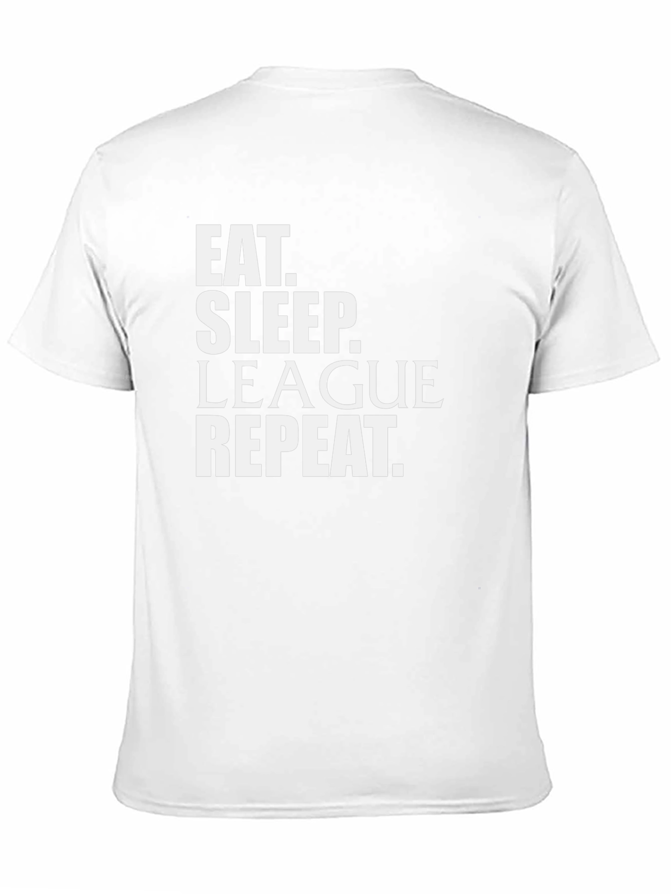 Eat Sleep League Repeat Black T-Shirt