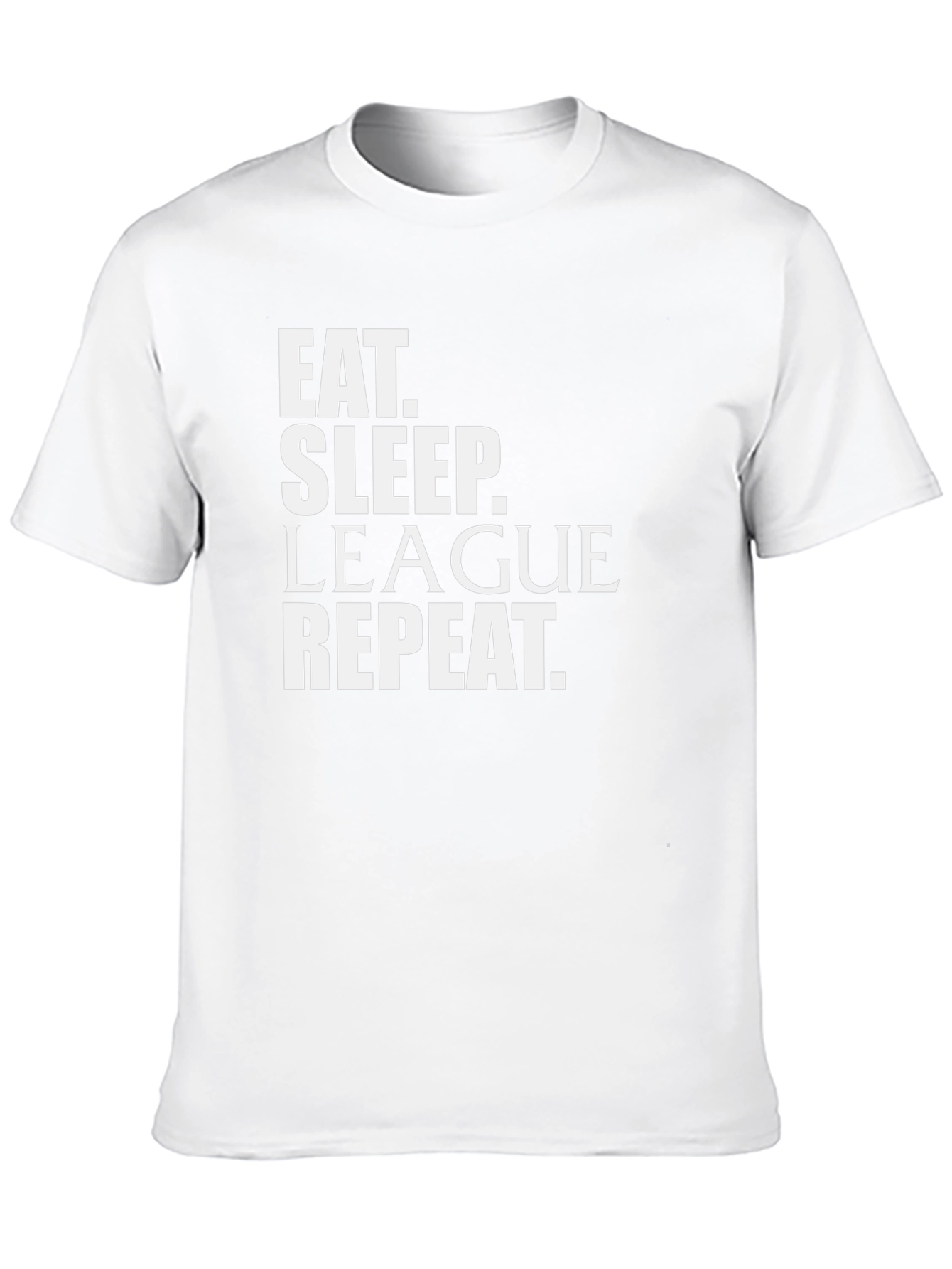 Eat Sleep League Repeat Black T-Shirt