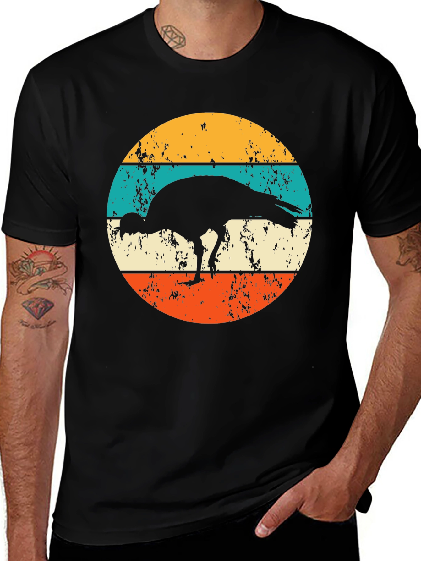 Retro Turkey Graphic Tee - Thanksgiving Apparel