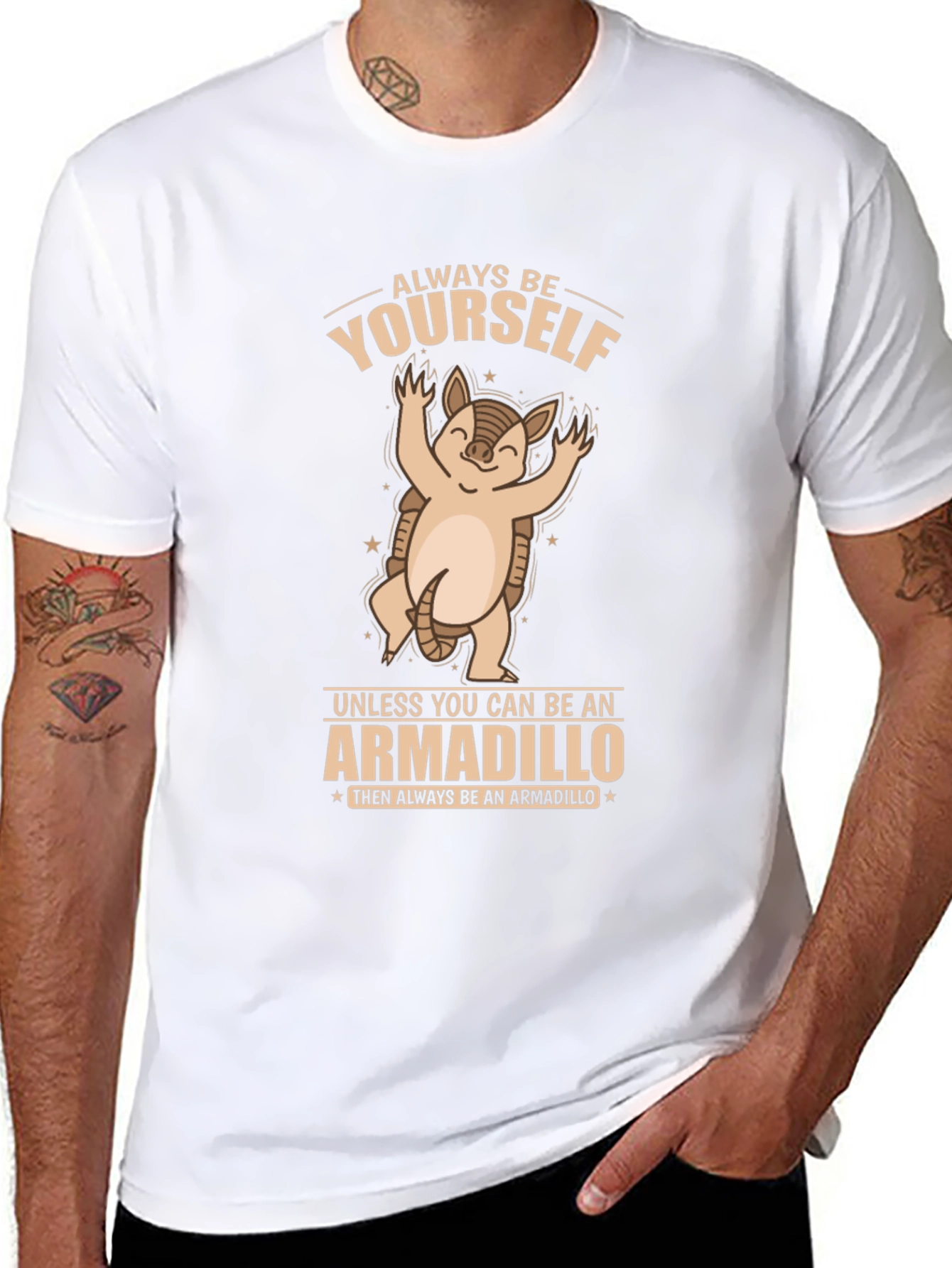 Armadillo Graphic T-Shirt - Always Be Yourself!