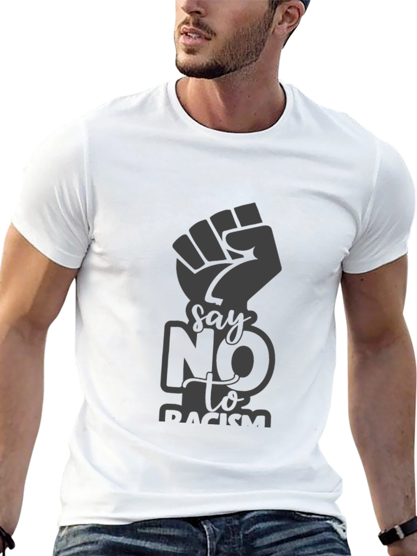 Say No to Racism T-Shirt - Black Activism Tee