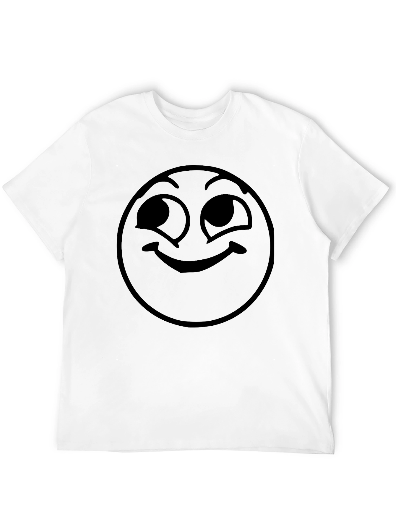 Smirking Emoji Black T-Shirt - Express Yourself!
