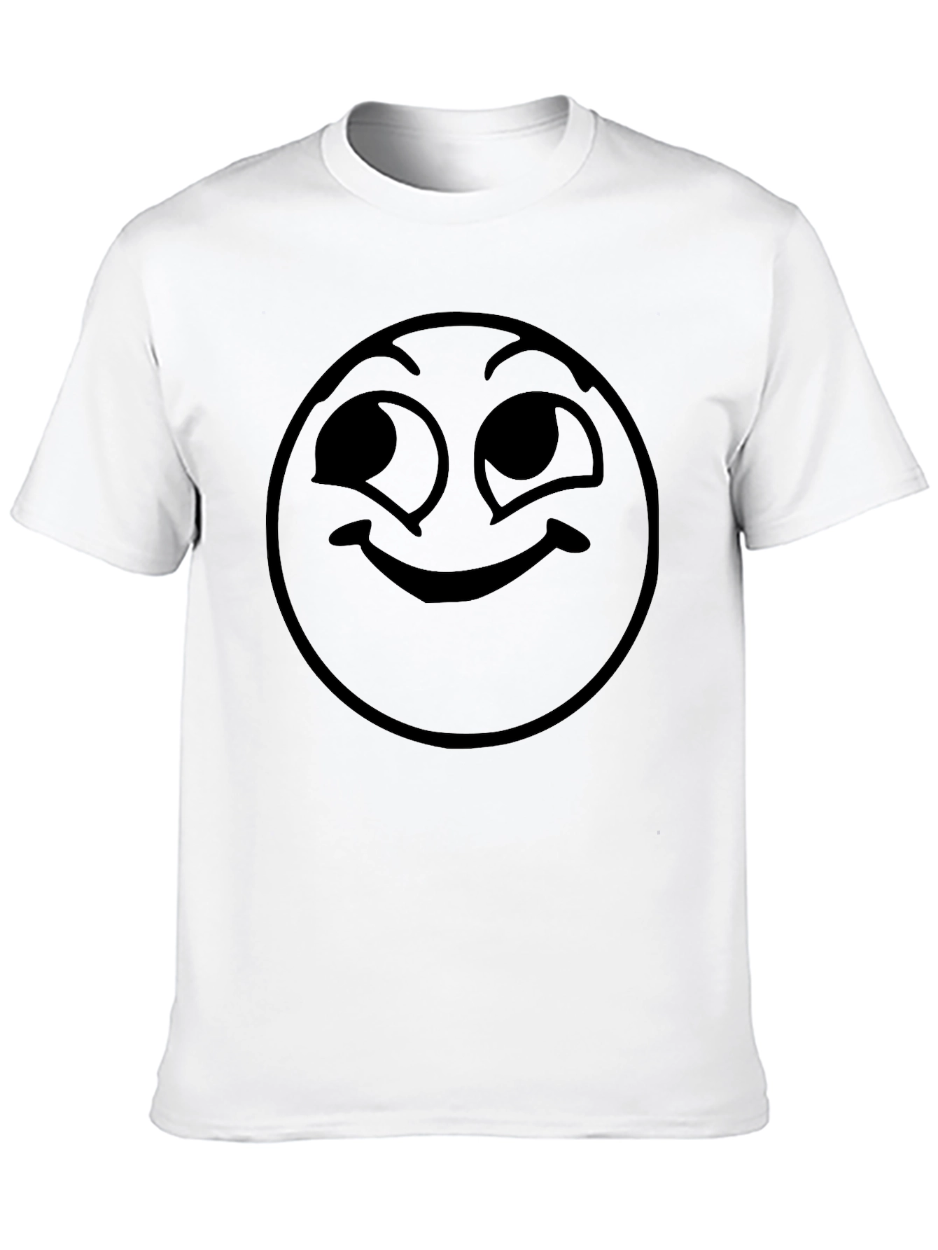 Smirking Emoji Black T-Shirt - Express Yourself!
