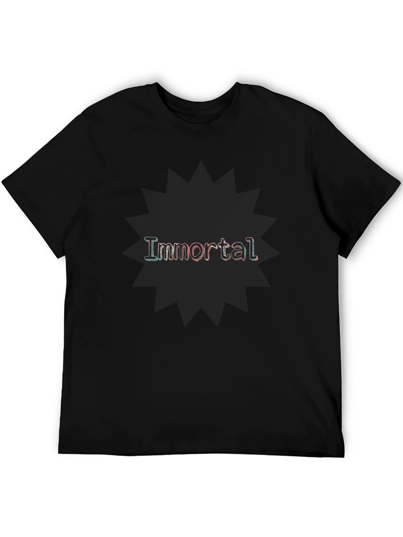 Immortal Graphic Print Black T-Shirt