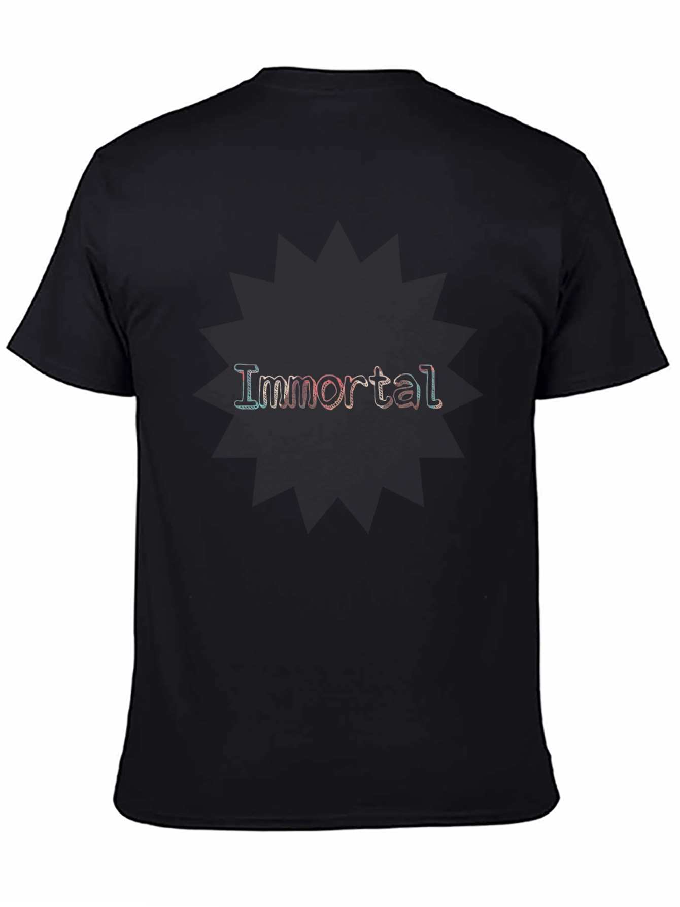Immortal Graphic Print Black T-Shirt