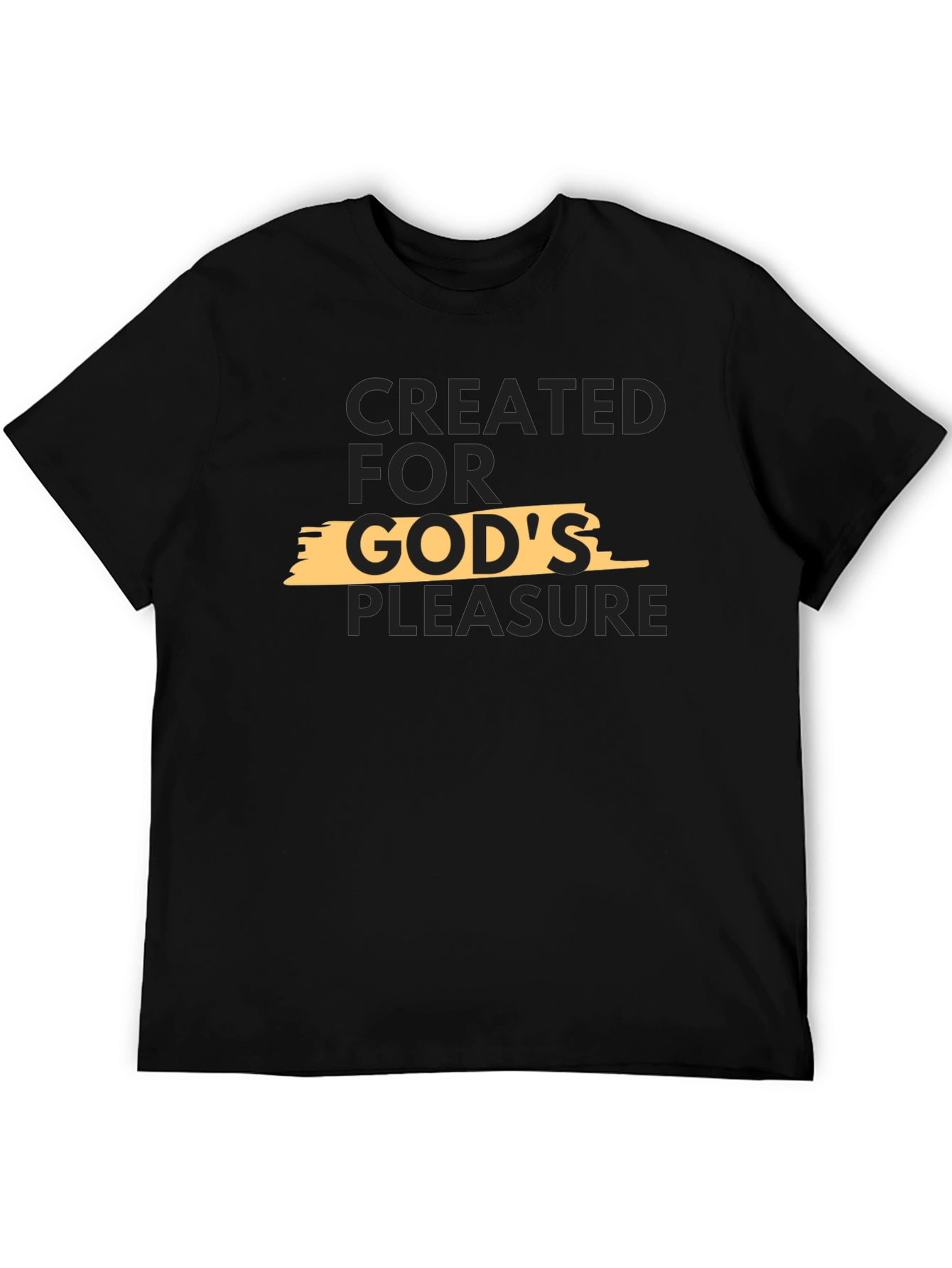Created for Gods Pleasure Black T-Shirt