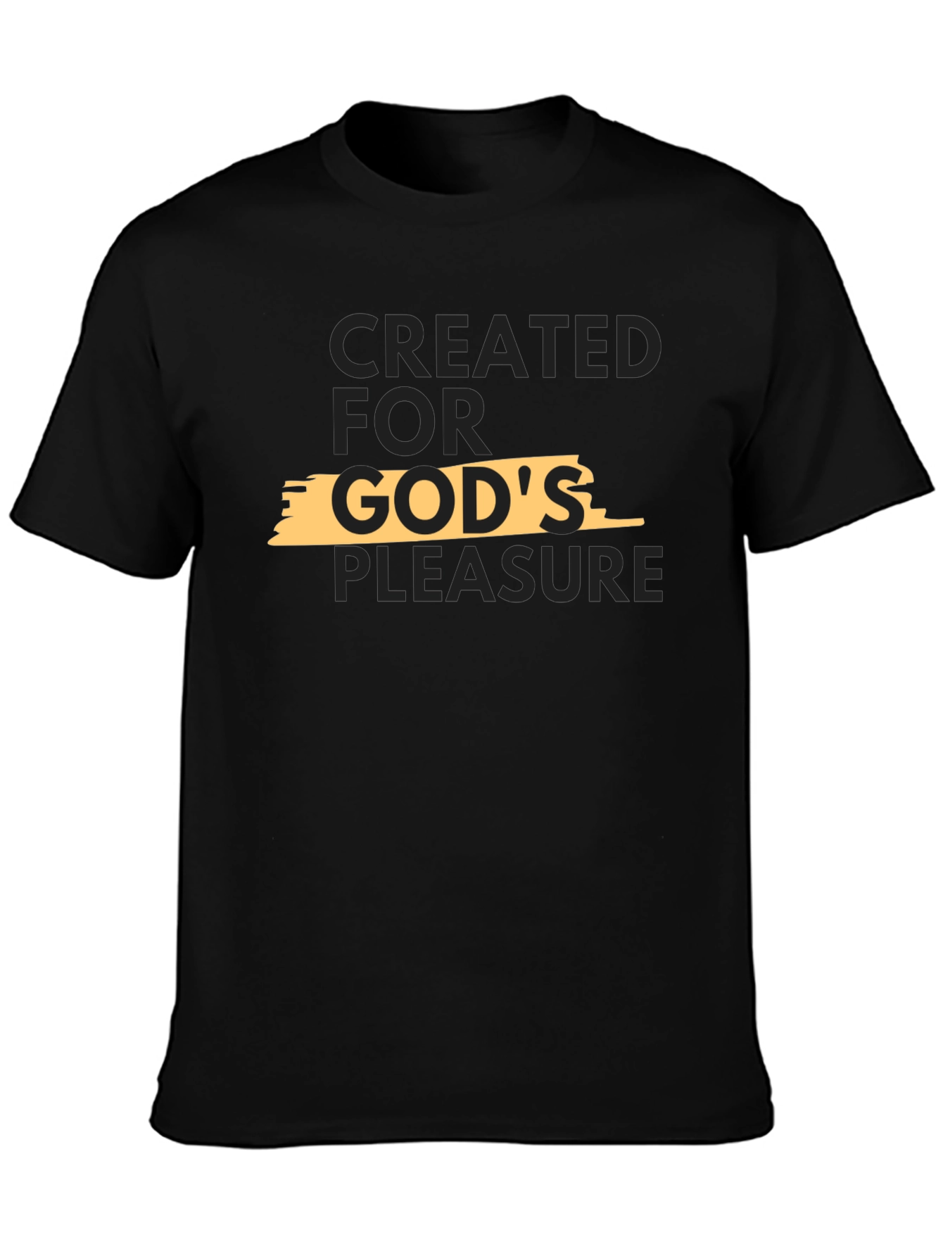Created for Gods Pleasure Black T-Shirt