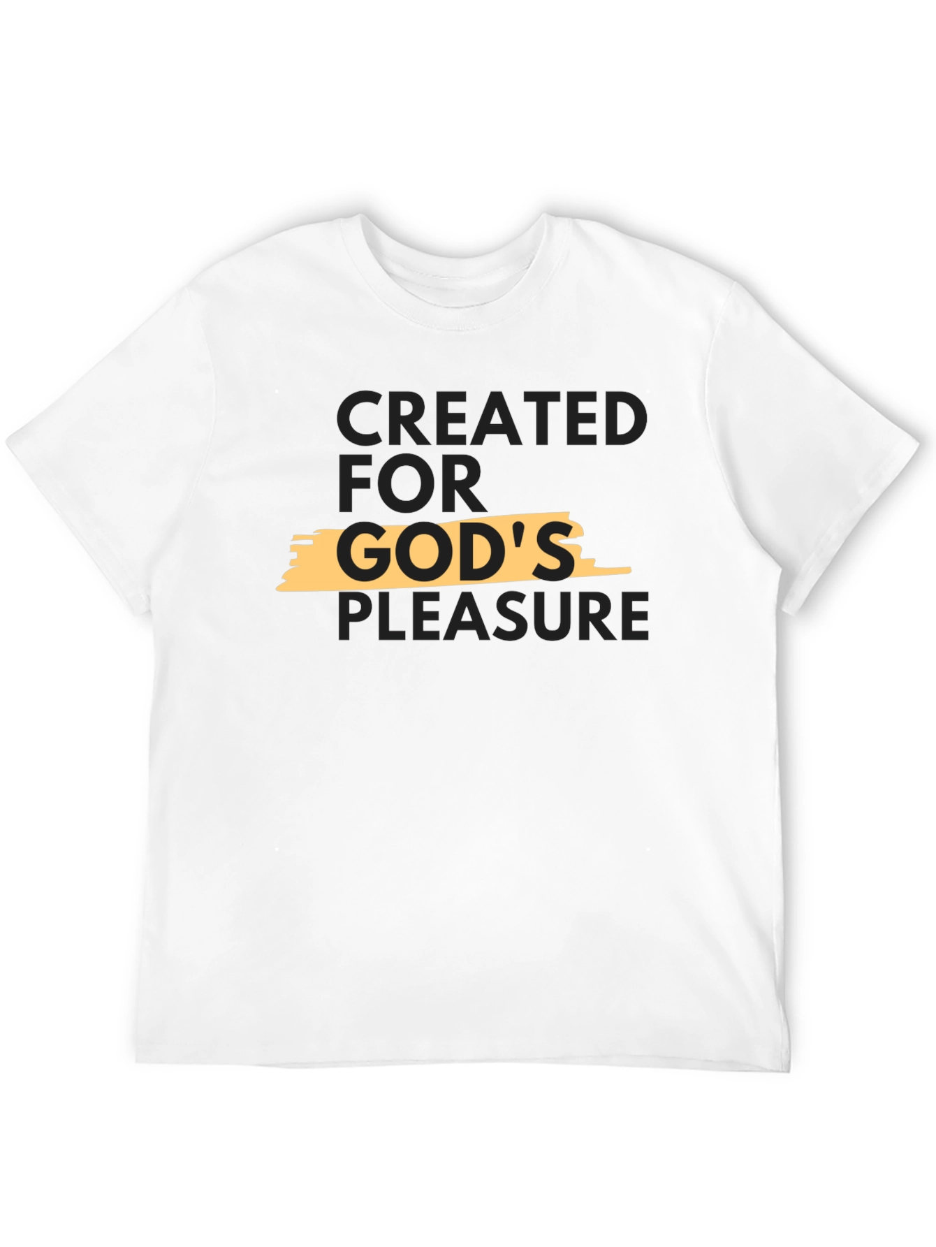 Created for Gods Pleasure Black T-Shirt