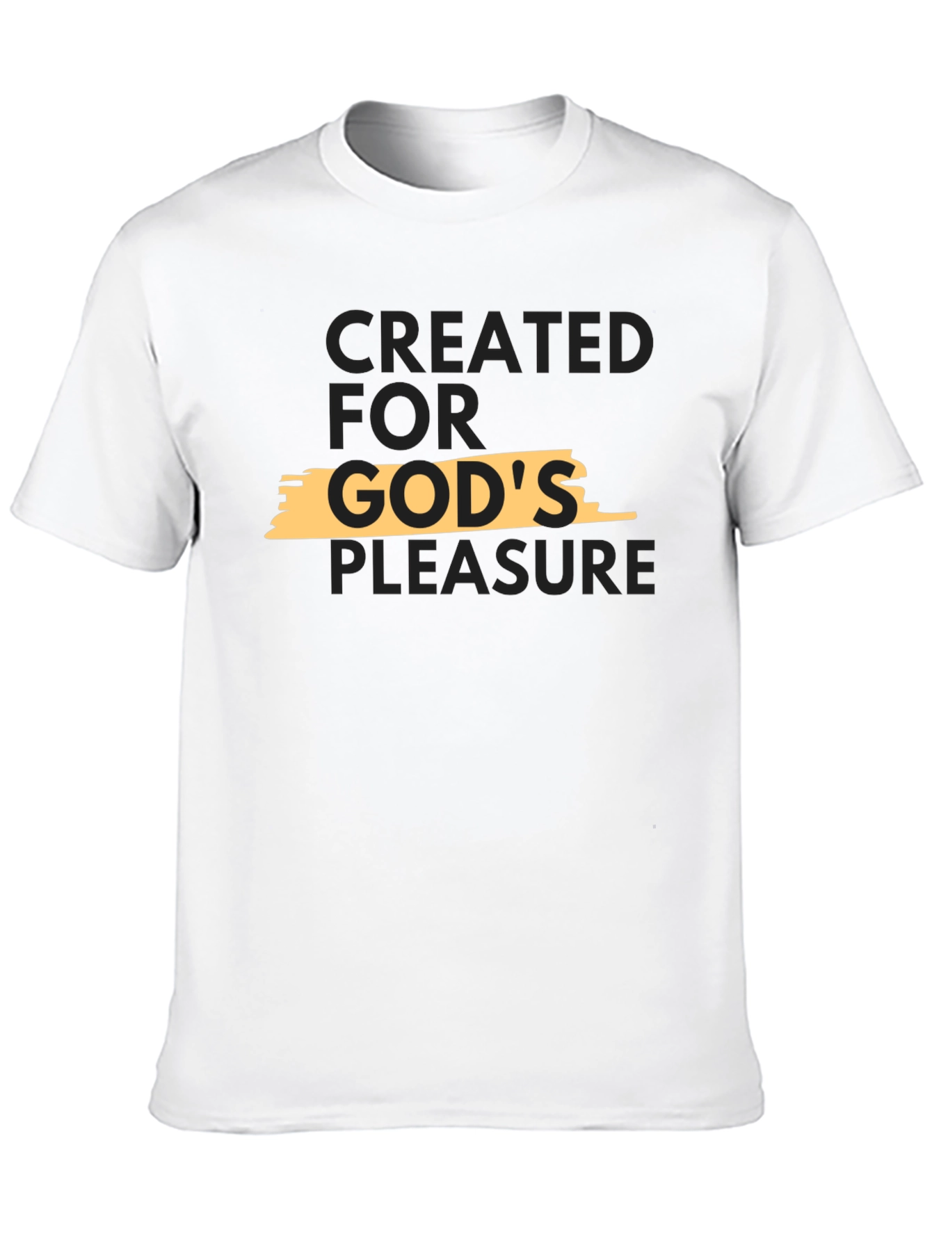 Created for Gods Pleasure Black T-Shirt