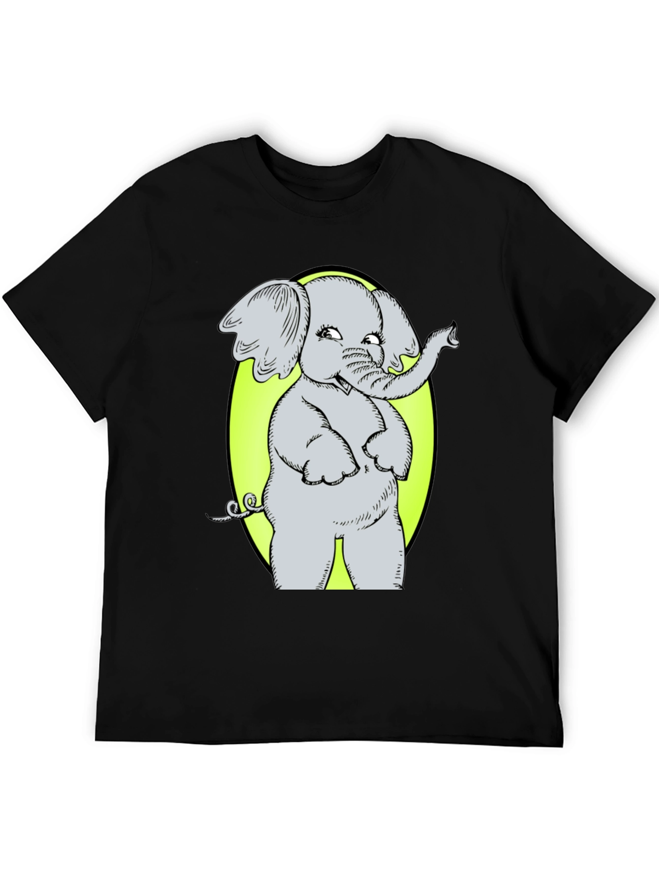 Elephant Graphic Tee - Cute Cartoon Design