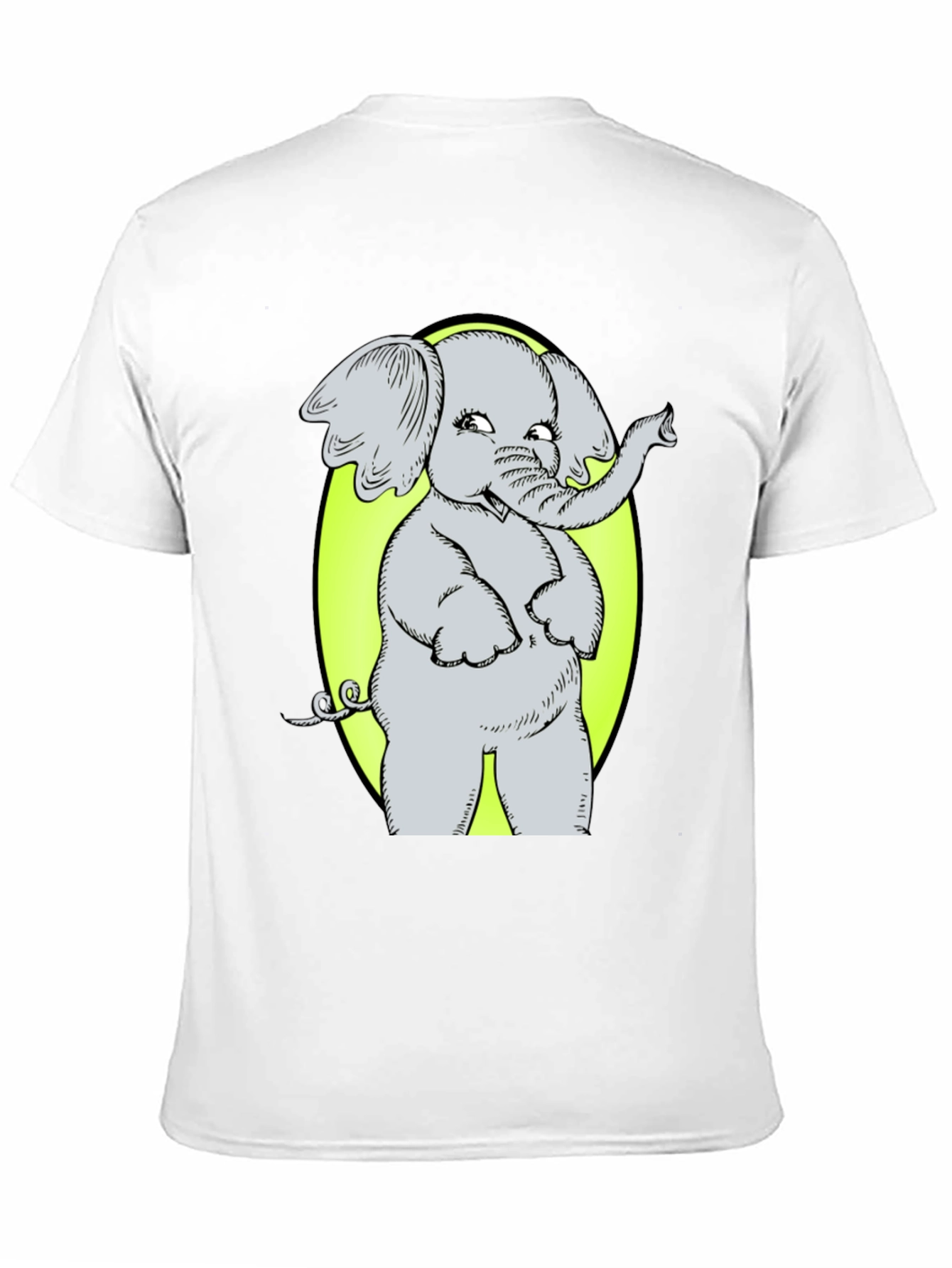Elephant Graphic Tee - Cute Cartoon Design