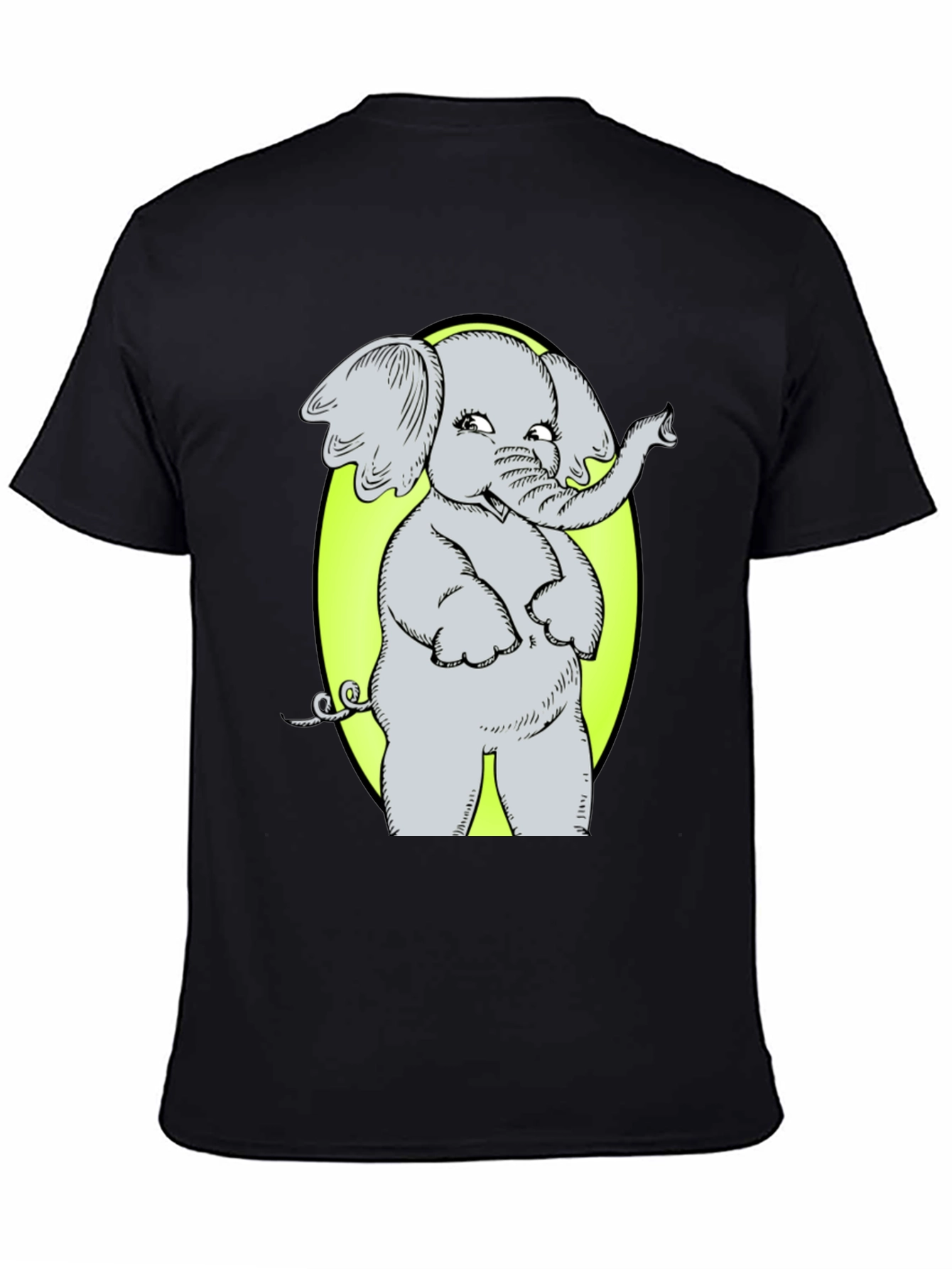 Elephant Graphic Tee - Cute Cartoon Design