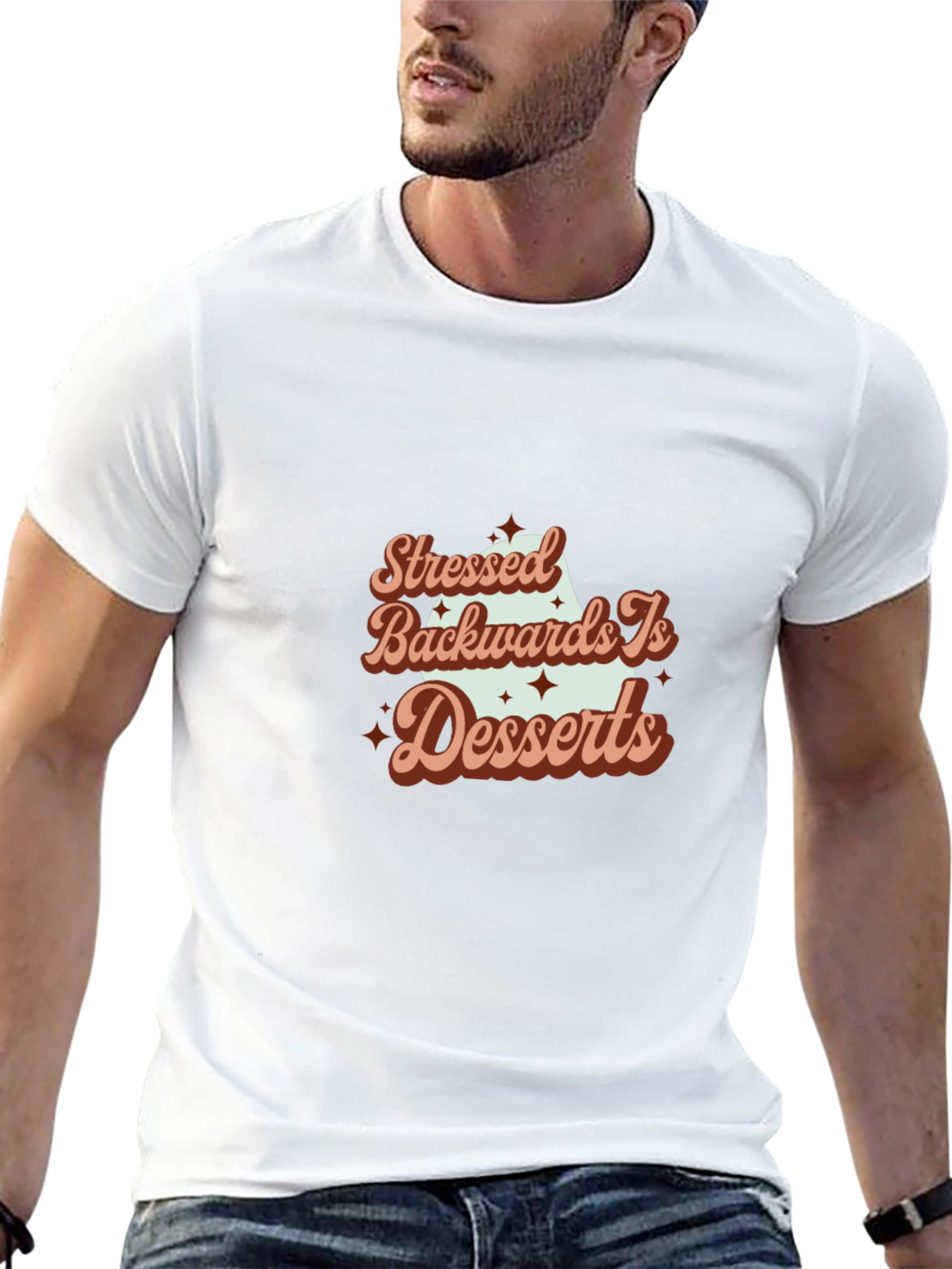 Stressed Backwards is Desserts Graphic Tee
