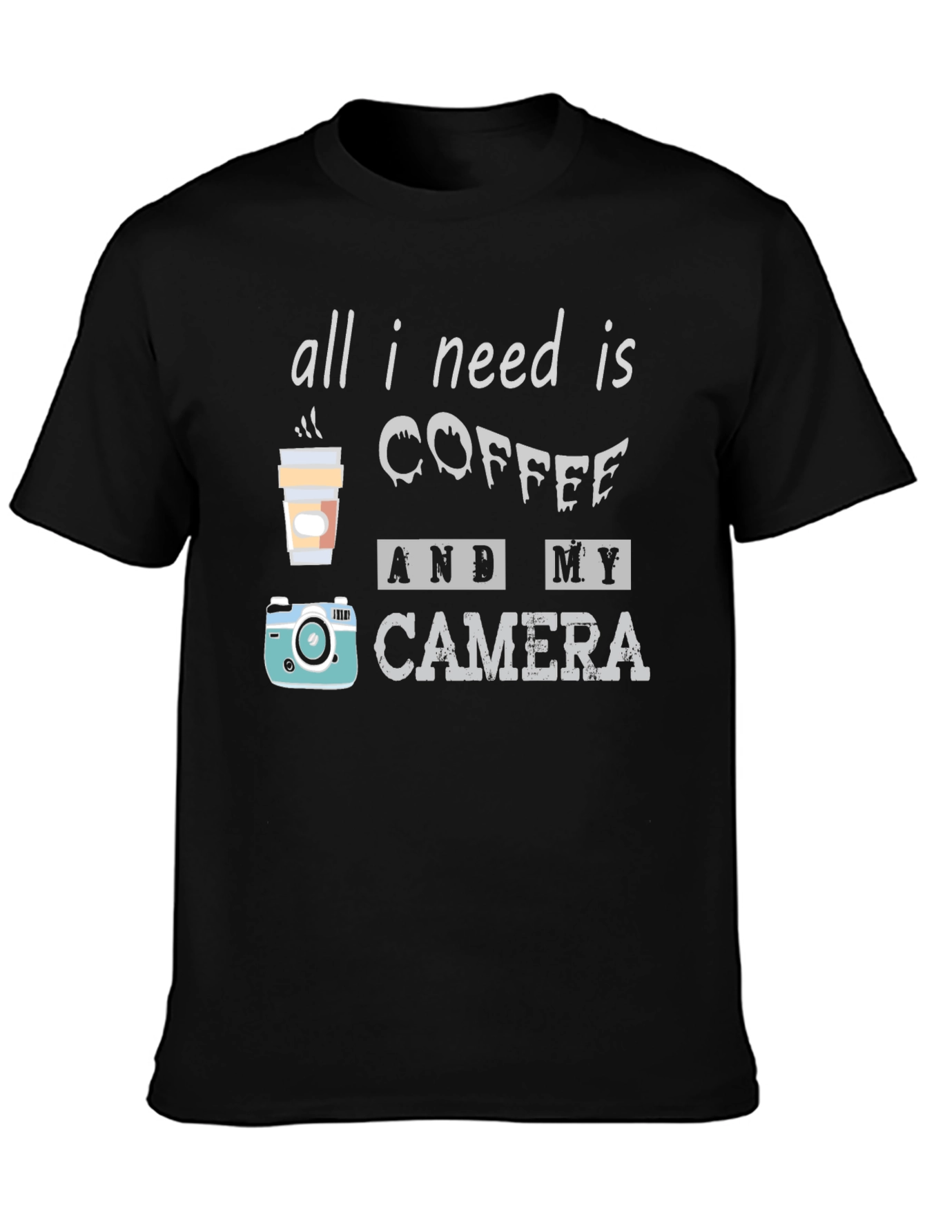 Coffee and Camera T-Shirt: Photographers Essential Tee
