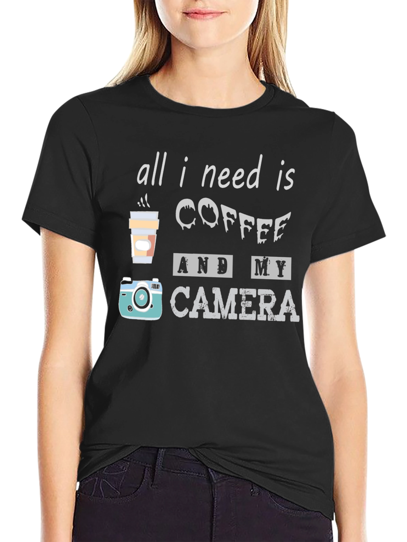 Coffee and Camera T-Shirt: Photographers Essential Tee