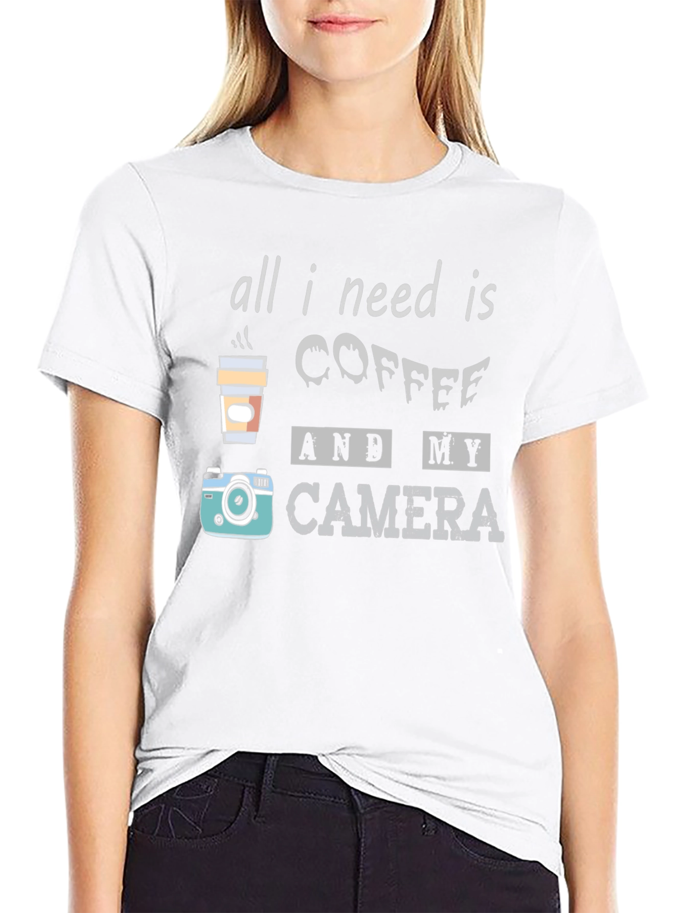 Coffee and Camera T-Shirt: Photographers Essential Tee