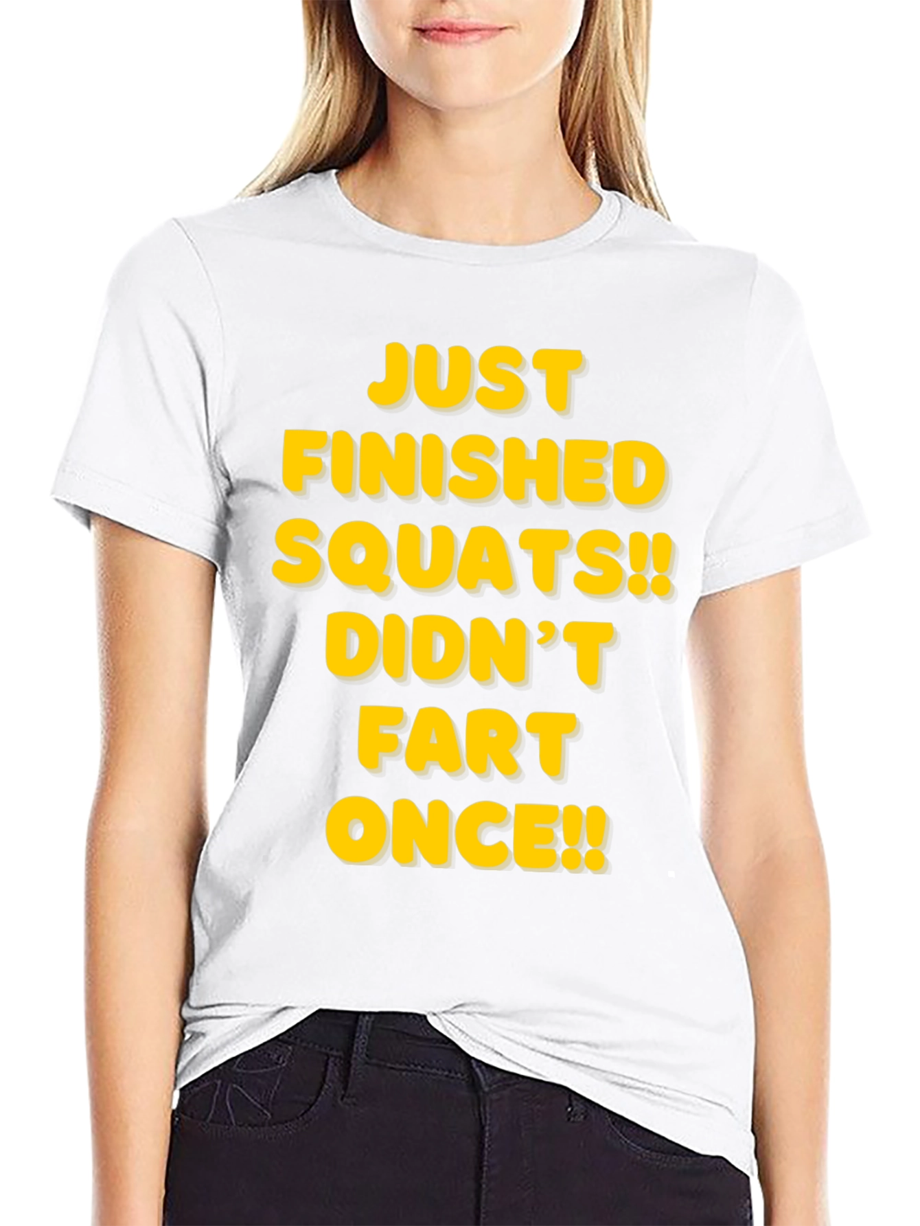 Funny Squats T-Shirt - Didnt Fart Once!