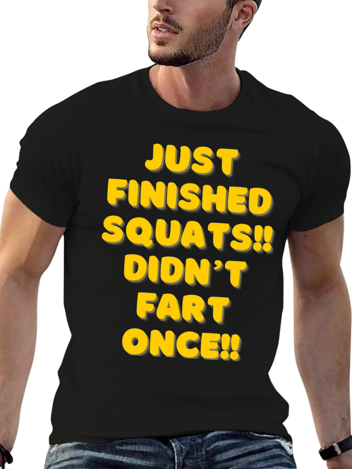 Funny Squats T-Shirt - Didnt Fart Once!