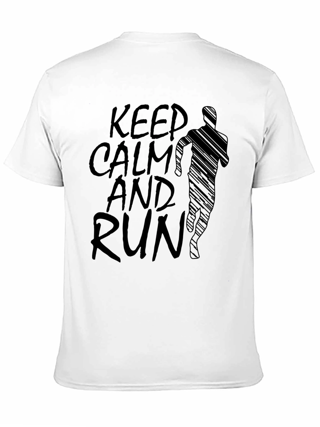 Keep Calm and Run T-Shirt - Black