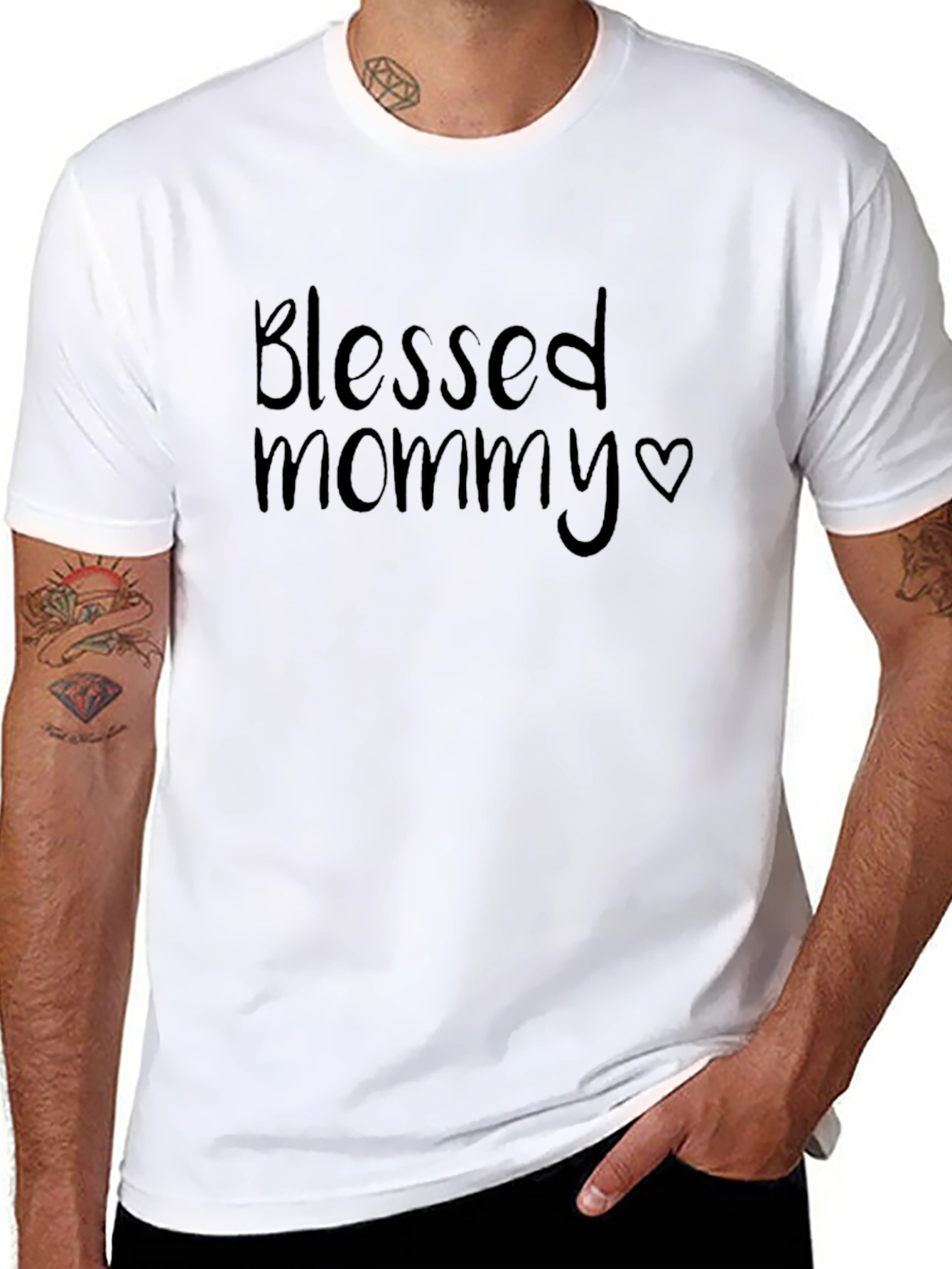 Blessed Mommy T-Shirt - Black Tee