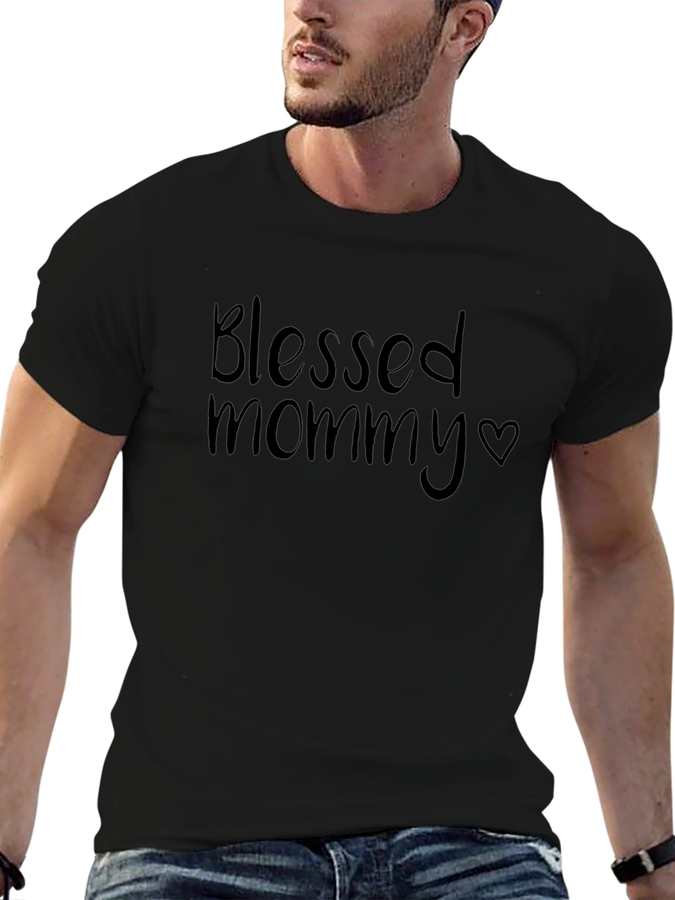 Blessed Mommy T-Shirt - Black Tee