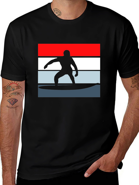 Retro Surfer Silhouette Tee