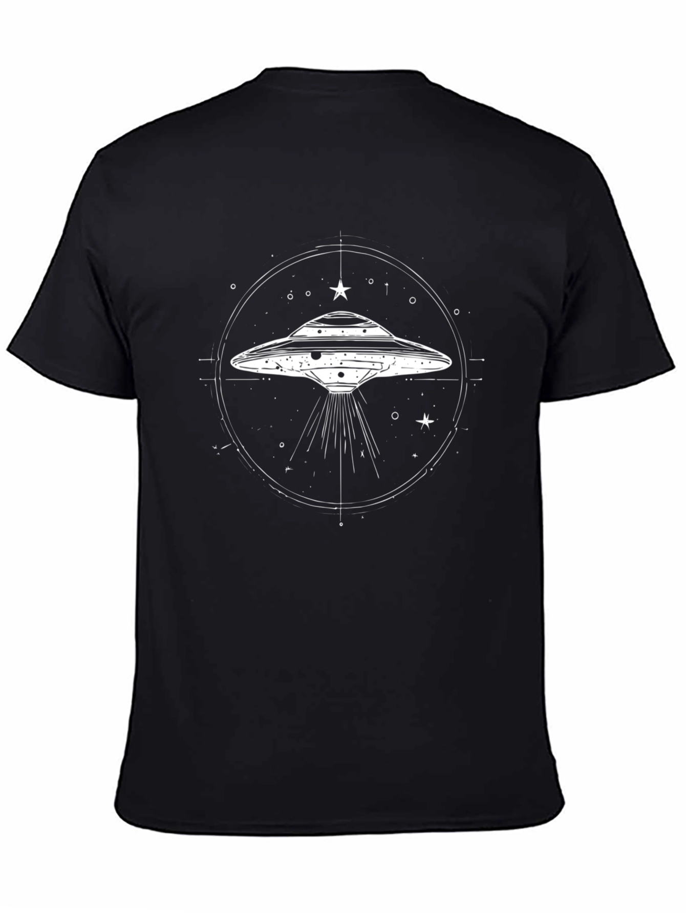 UFO Graphic Tee - Black Cotton Blend