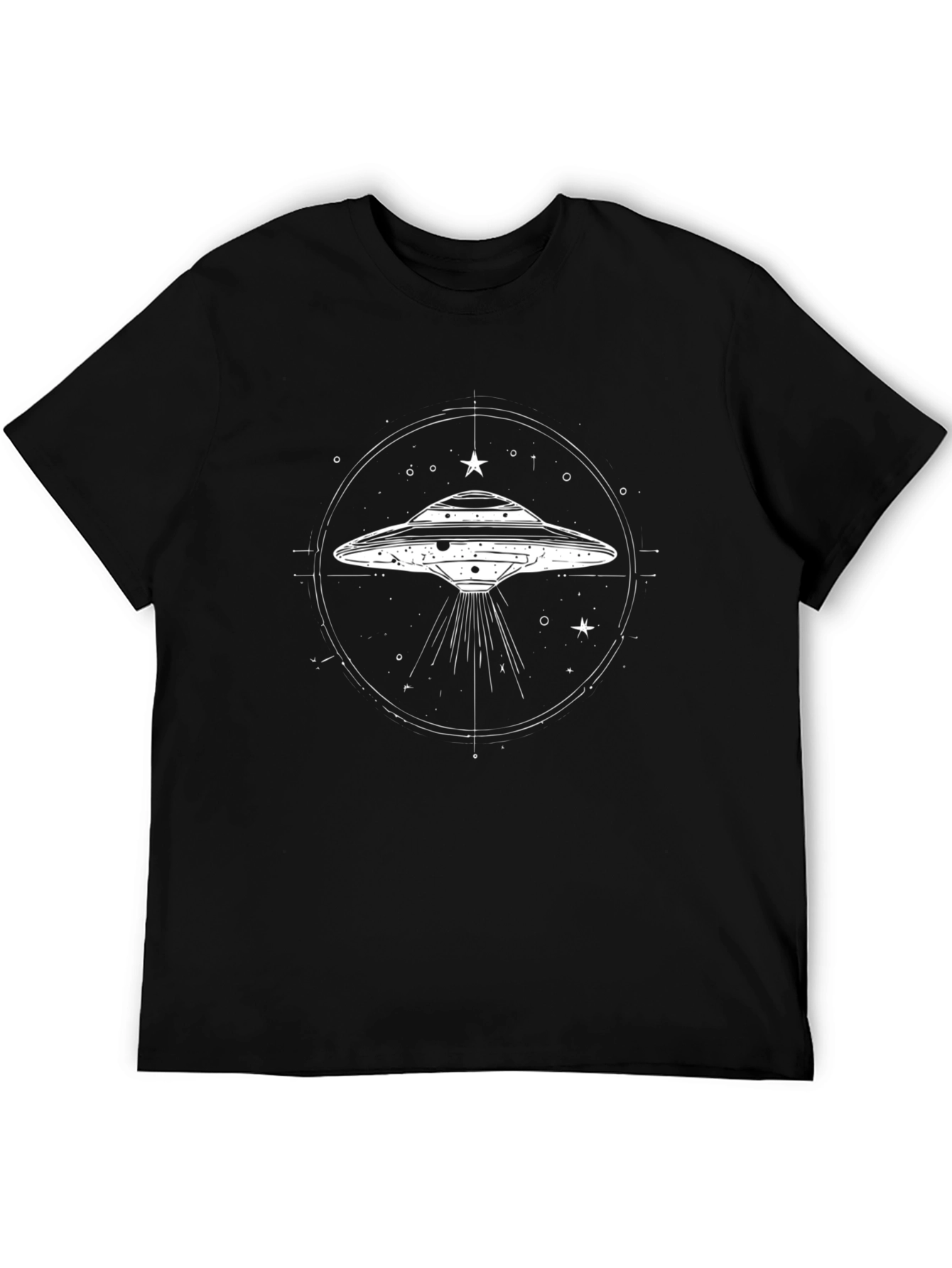 UFO Graphic Tee - Black Cotton Blend
