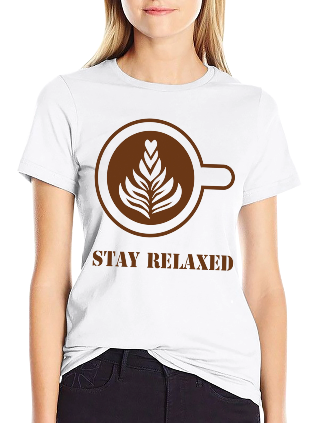 Stay Relaxed Latte Art T-Shirt