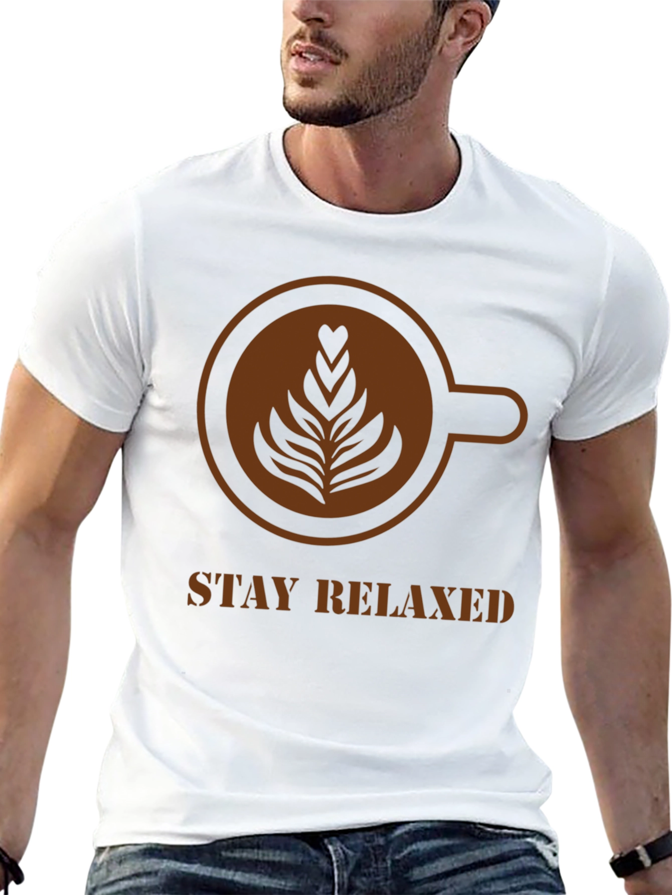 Stay Relaxed Latte Art T-Shirt