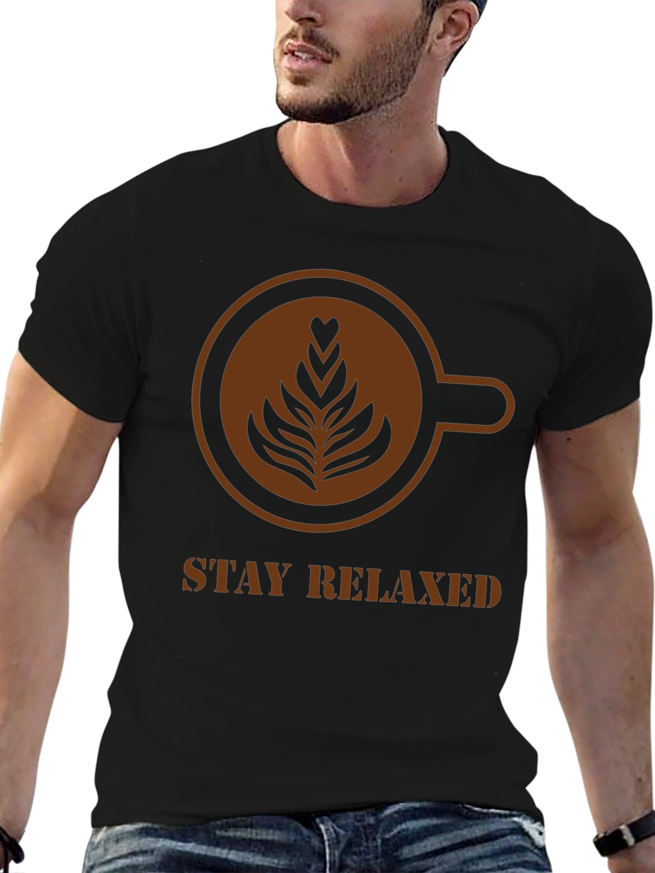 Stay Relaxed Latte Art T-Shirt