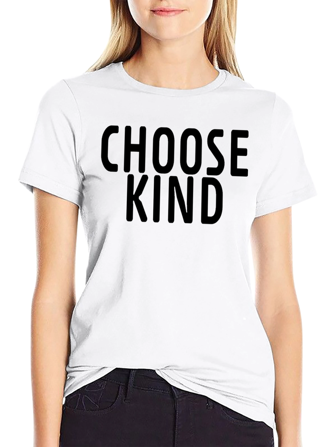 Choose Kind Black Cotton T-Shirt