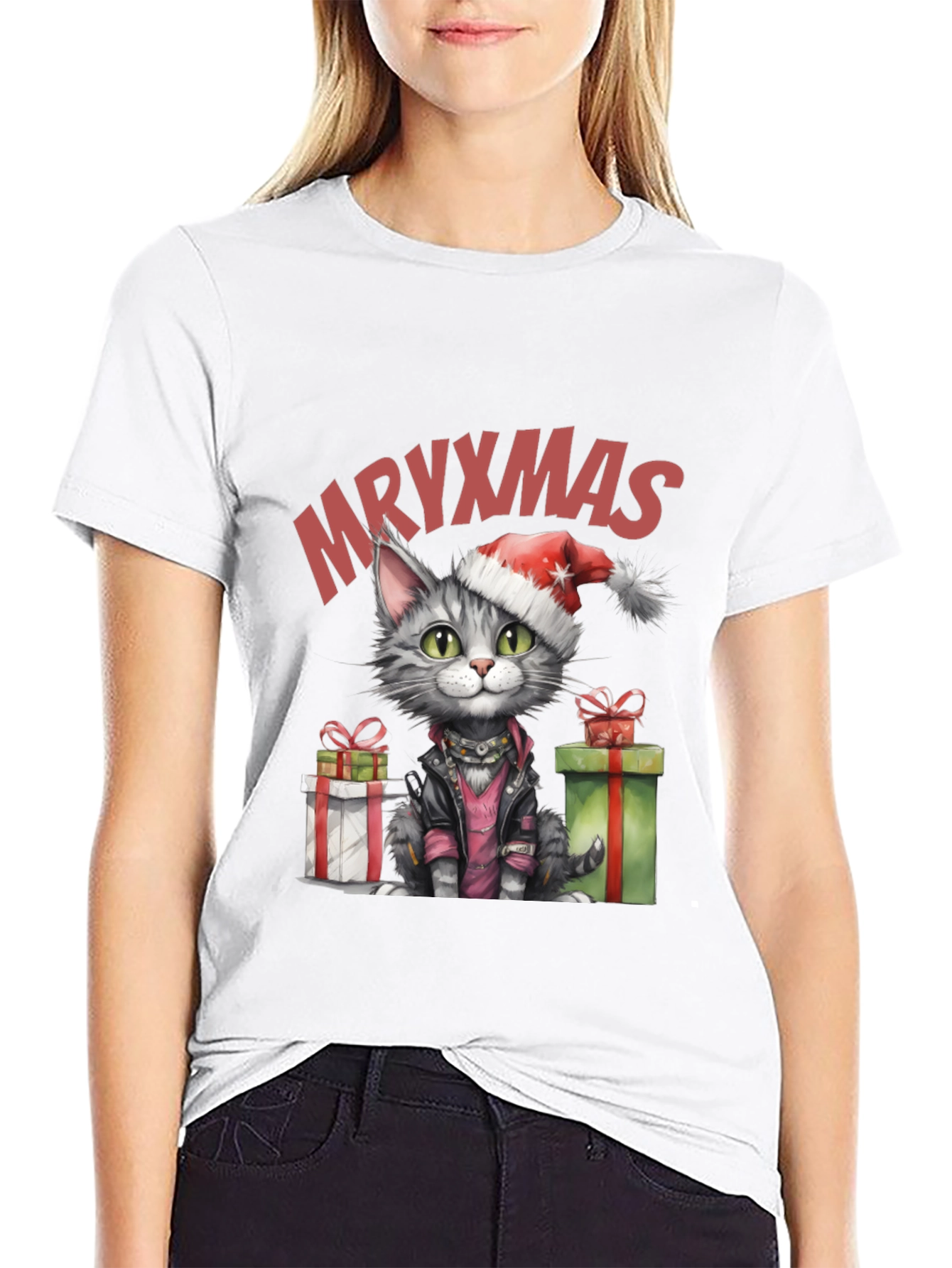 MRYXMAS Cat T-Shirt - Christmas Kitten