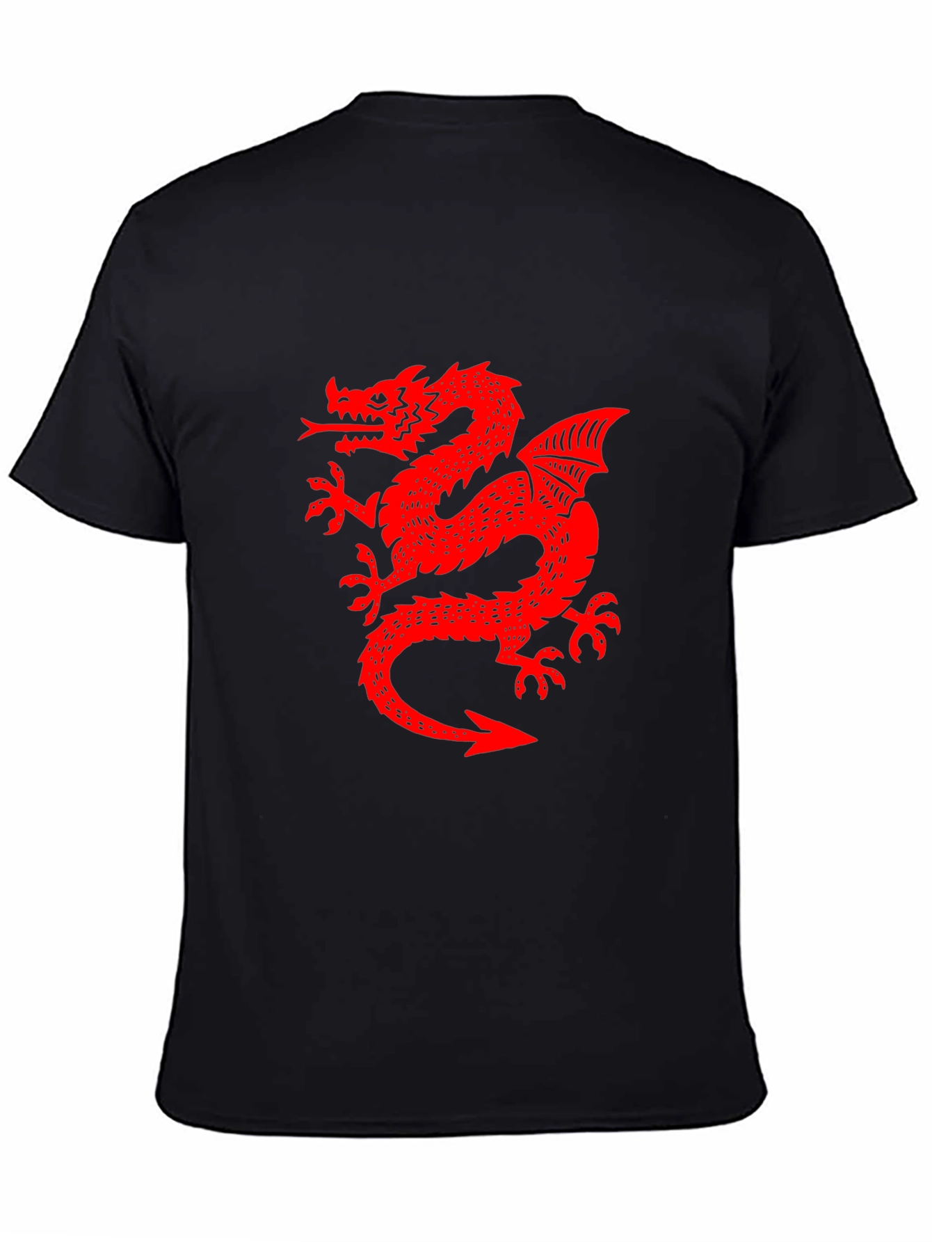 Red Dragon Graphic Black T-Shirt