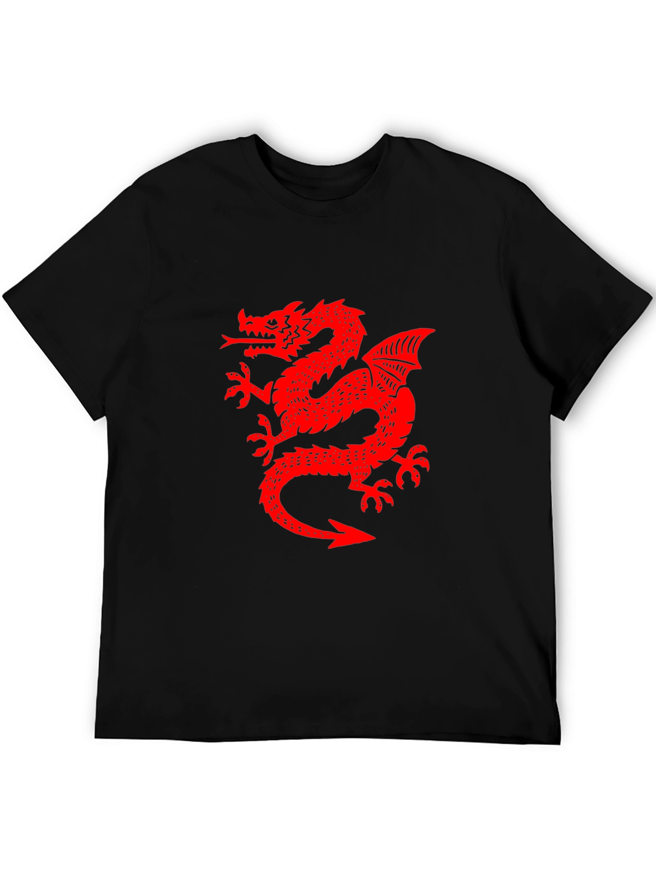 Red Dragon Graphic Black T-Shirt