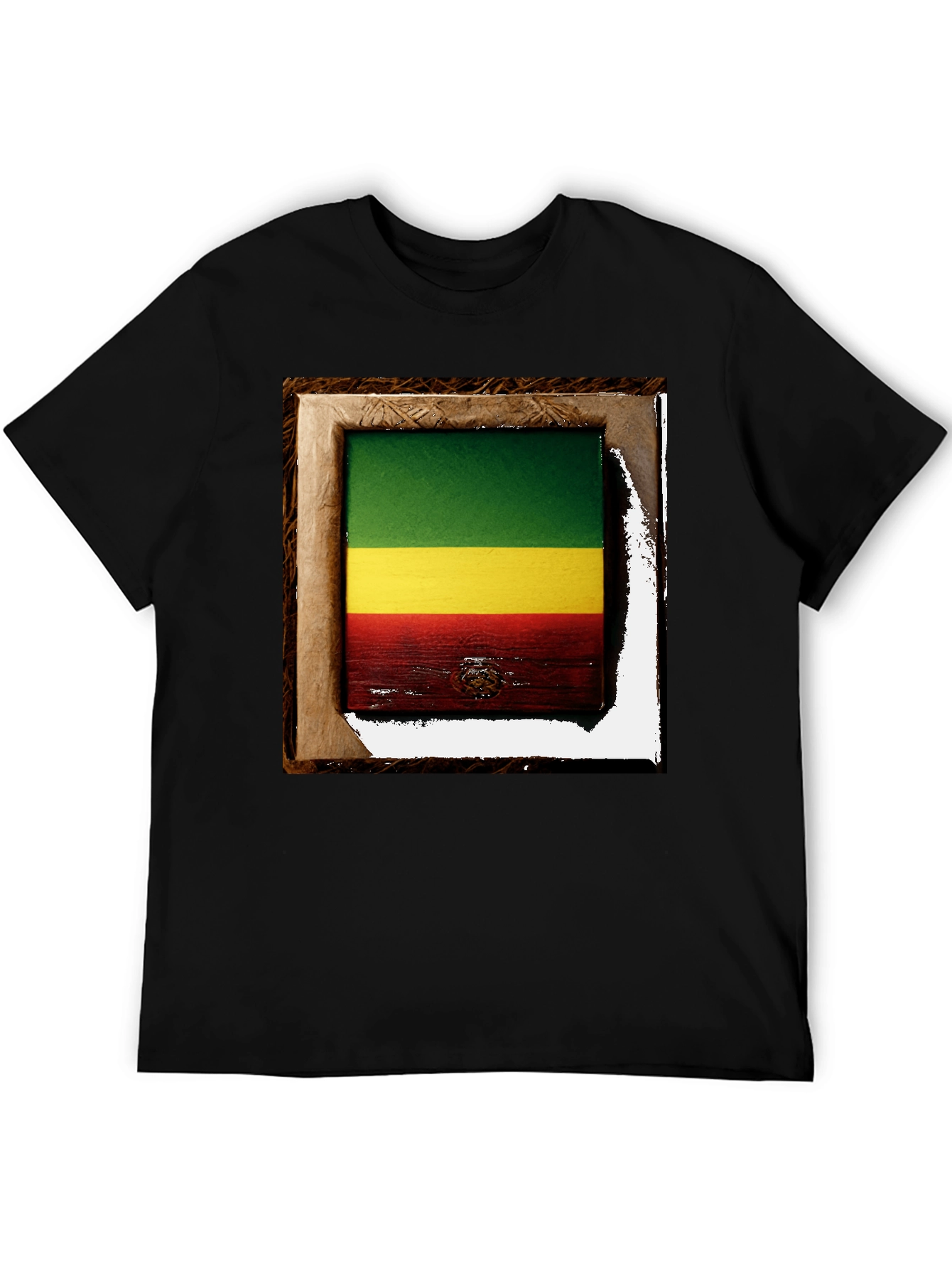 Rasta Flag Framed T-Shirt
