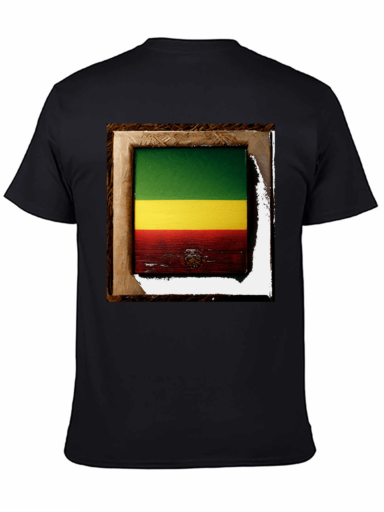 Rasta Flag Framed T-Shirt