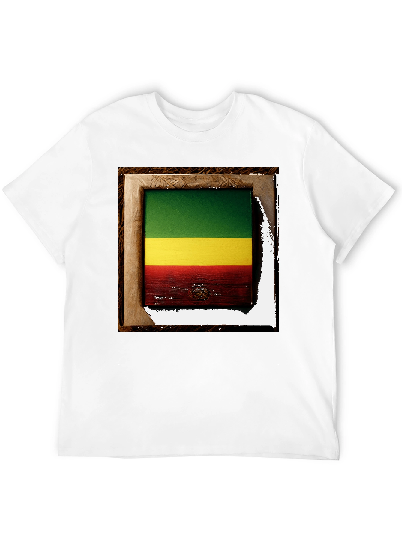 Rasta Flag Framed T-Shirt