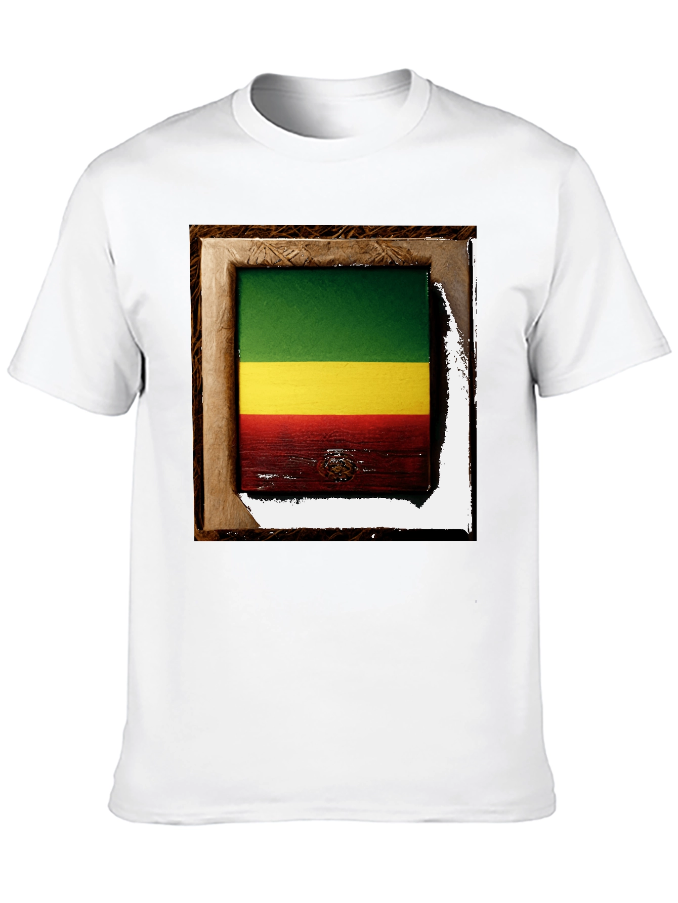 Rasta Flag Framed T-Shirt