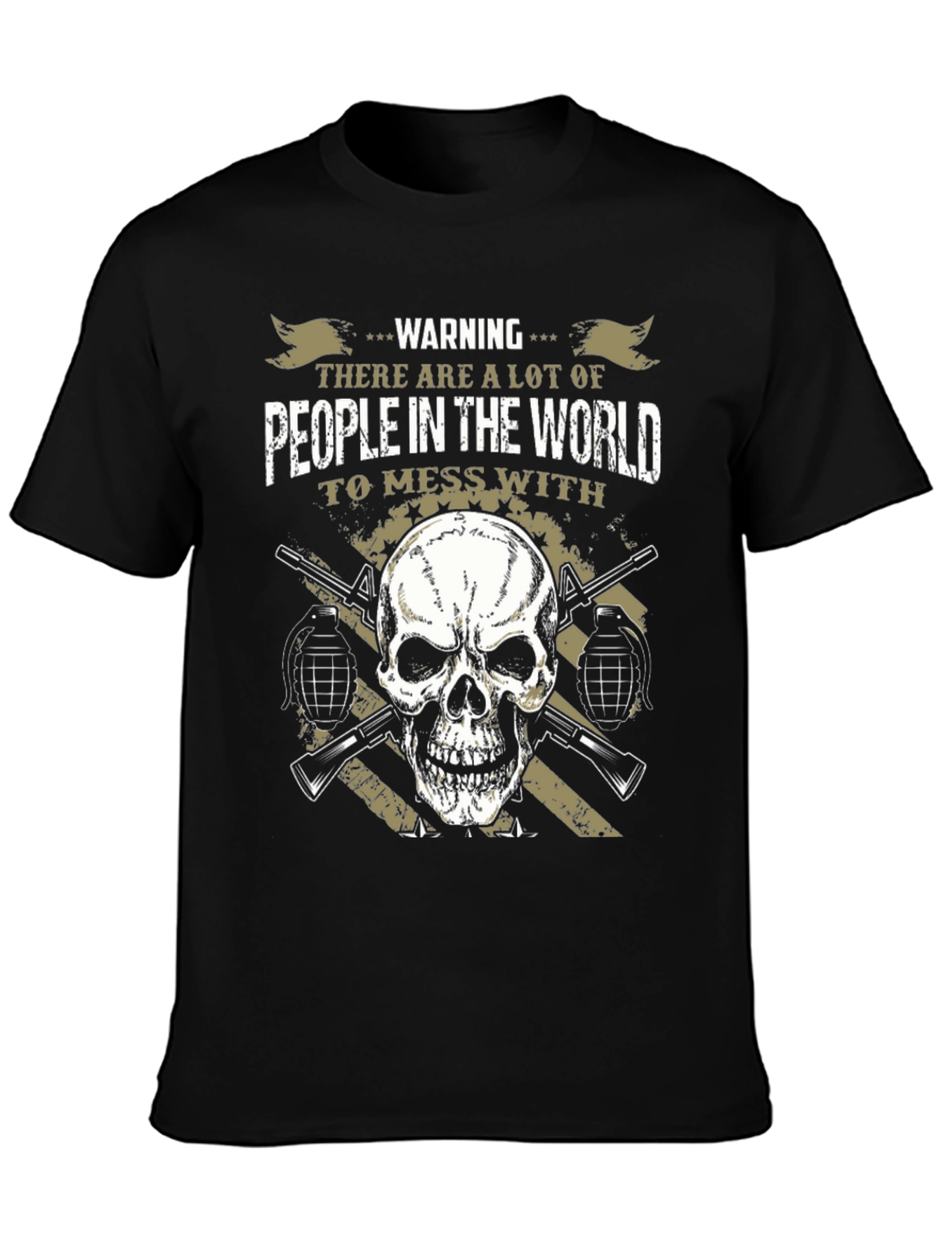 Warning Skull Graphic Tee