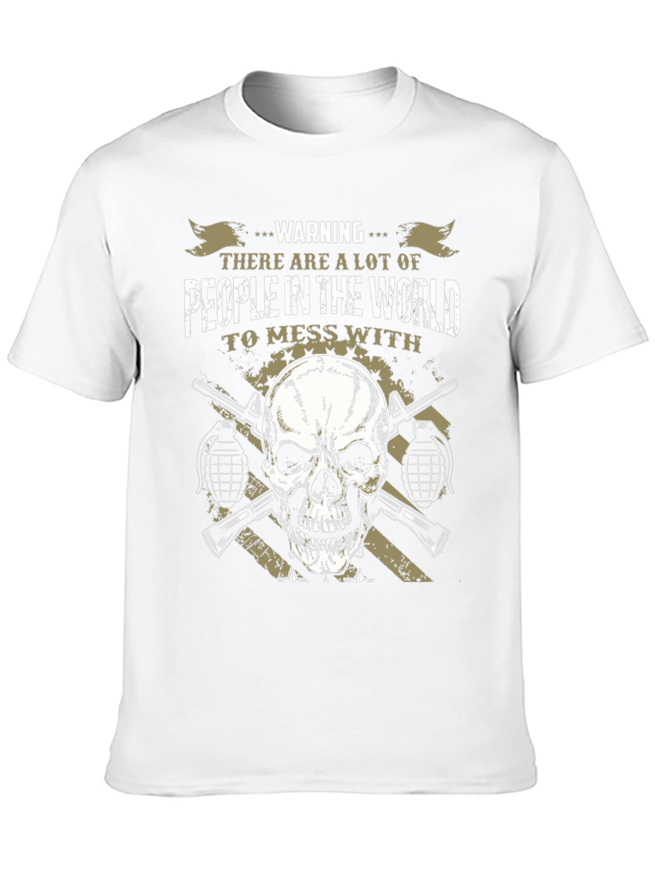 Warning Skull Graphic Tee
