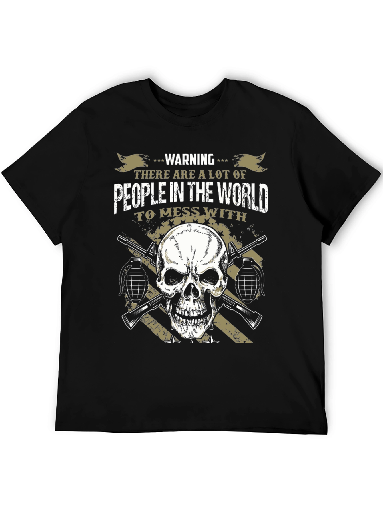 Warning Skull Graphic Tee