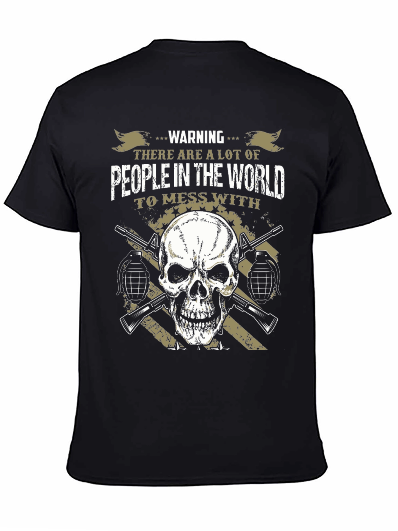 Warning Skull Graphic Tee