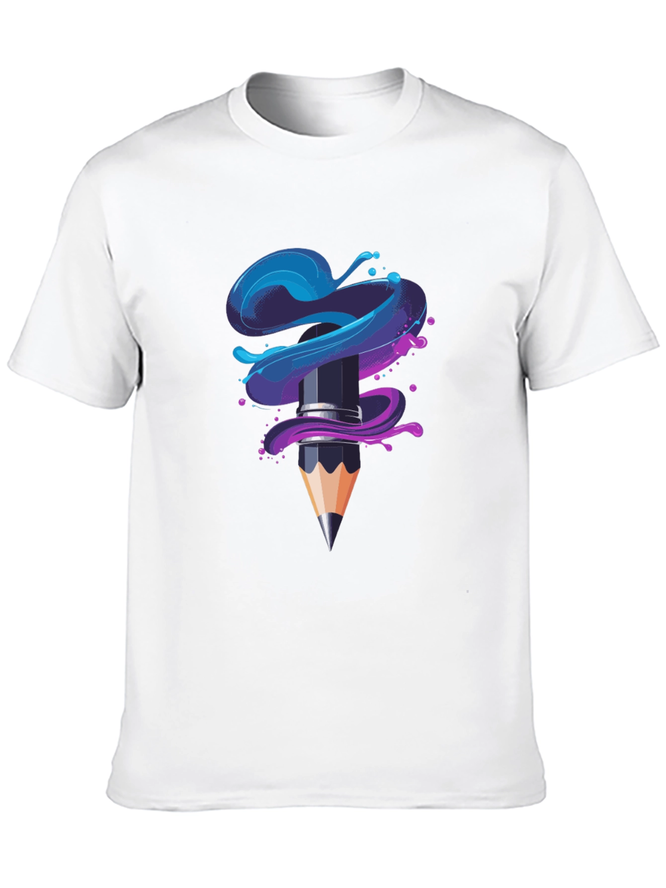 Creative Pencil Art Graphic T-Shirt